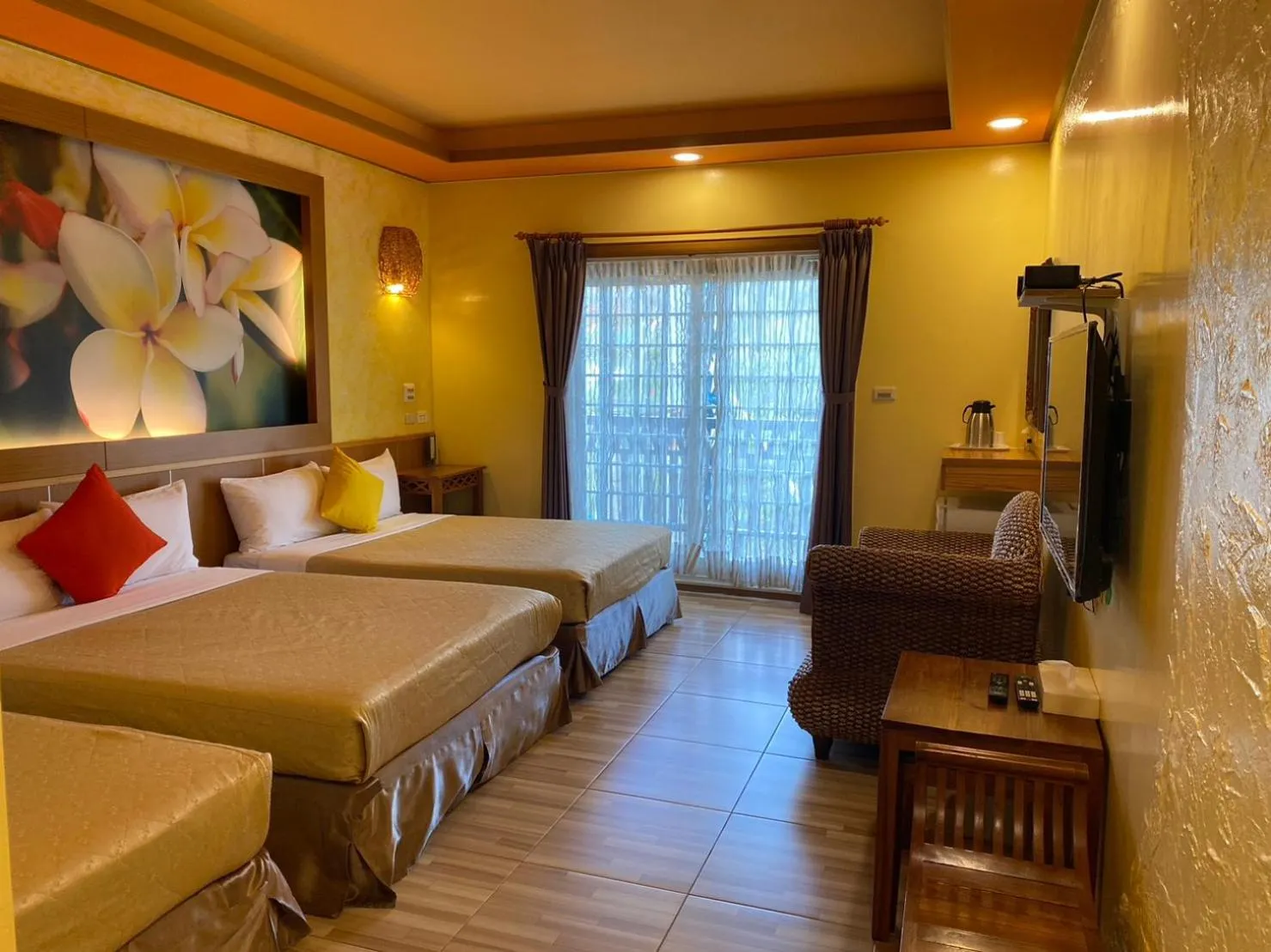 Bed in Kenting Sin Sin Hotel