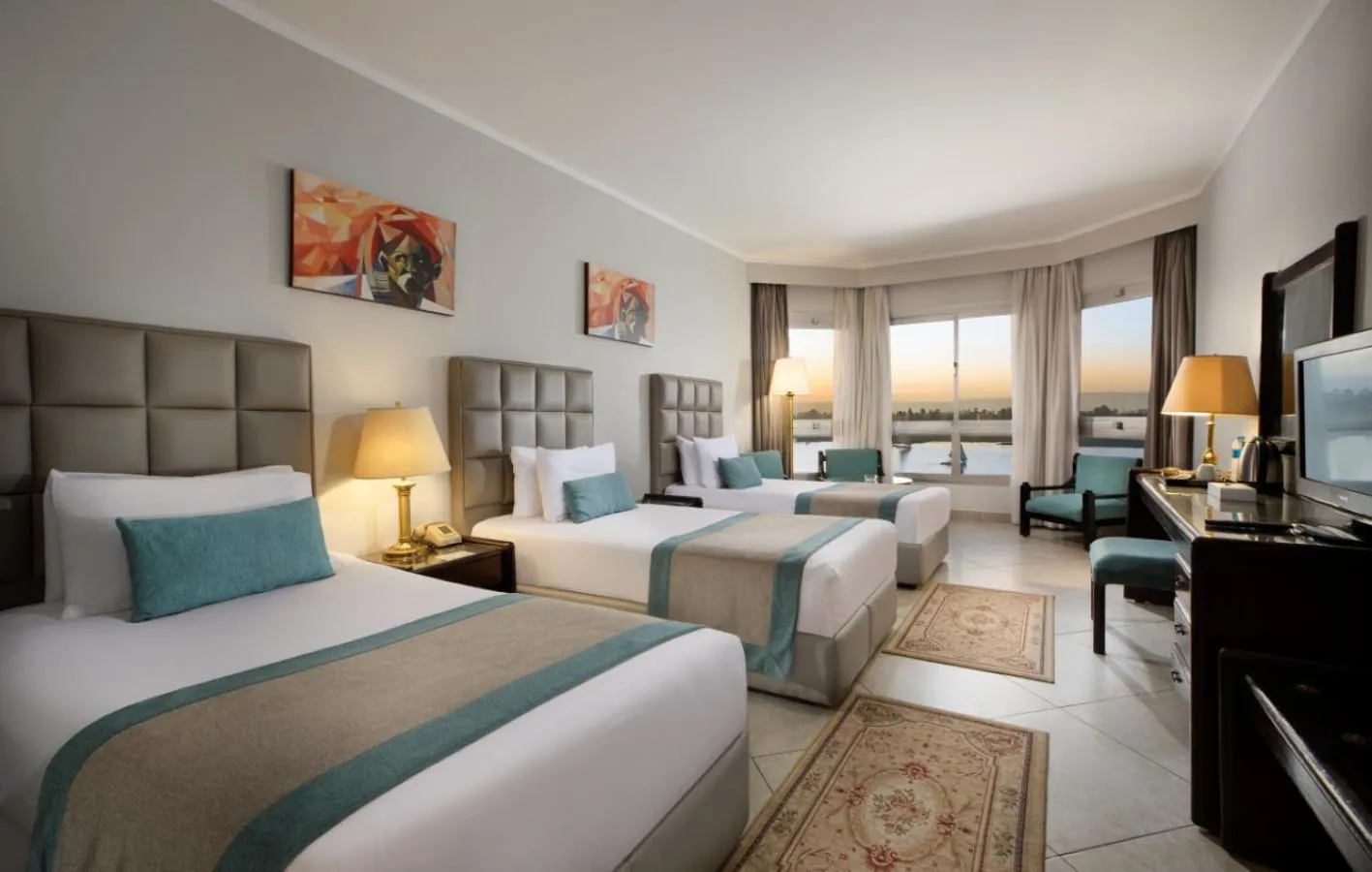 Bed in Pyramisa Hotel Luxor