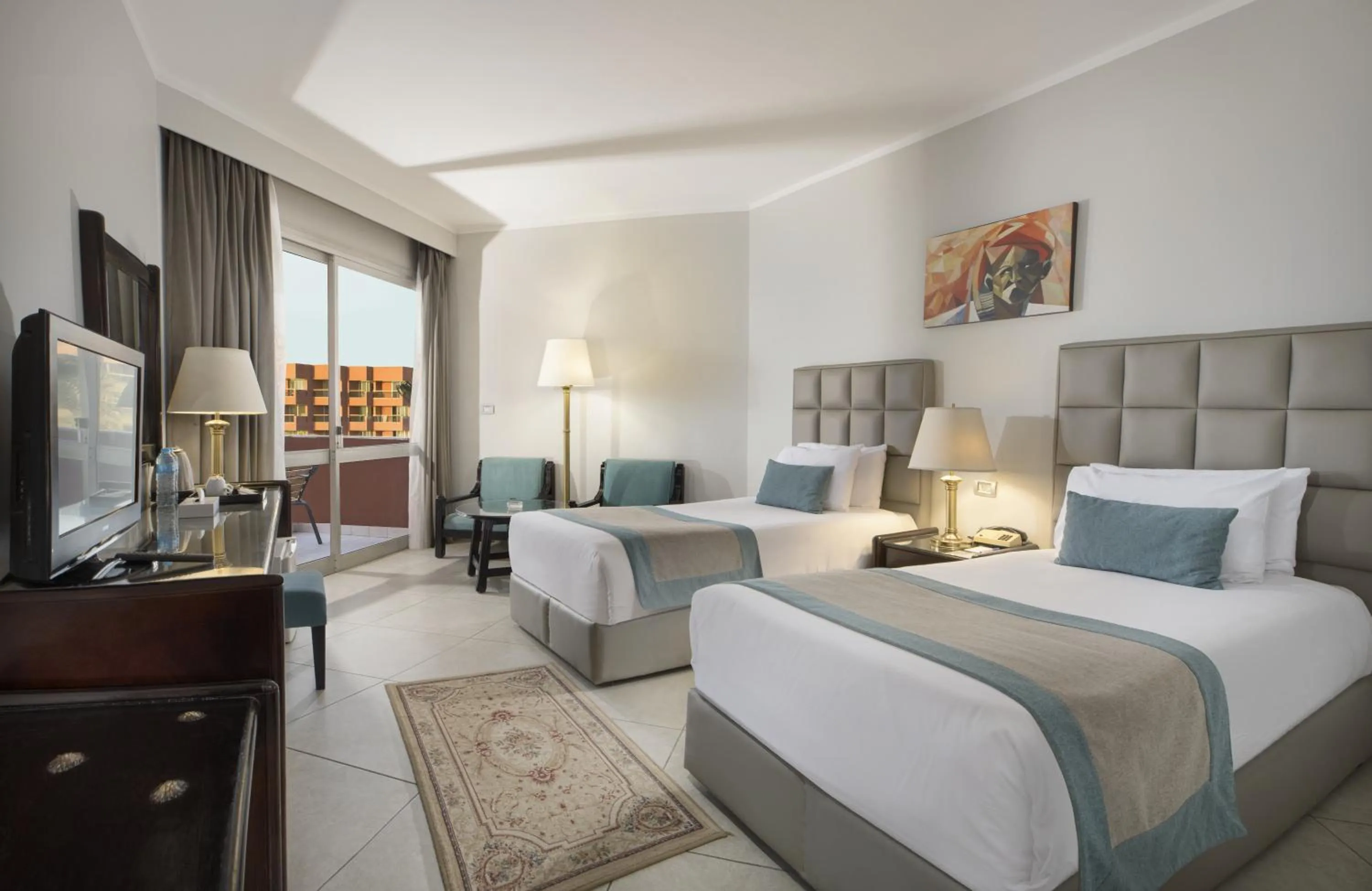 Bed in Pyramisa Hotel Luxor