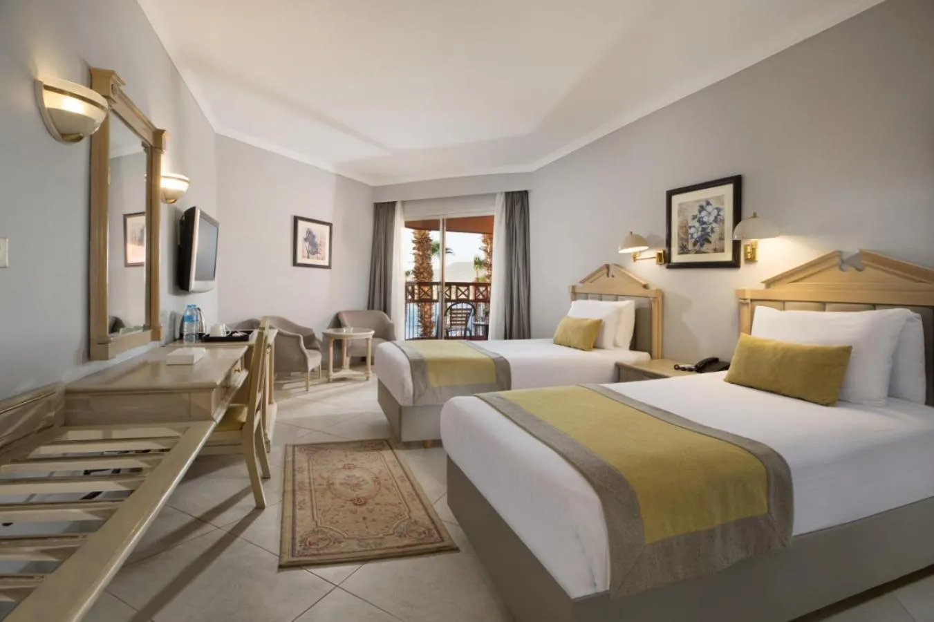 Bed in Pyramisa Hotel Luxor