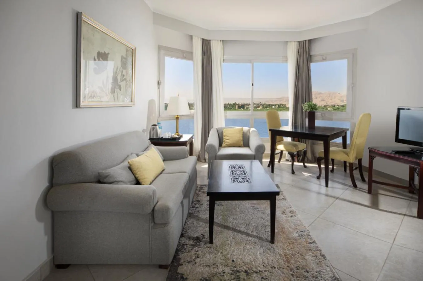 Seating area in Pyramisa Hotel Luxor