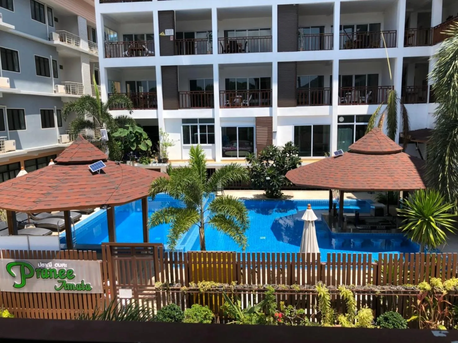 Pool view in Pranee Amata
