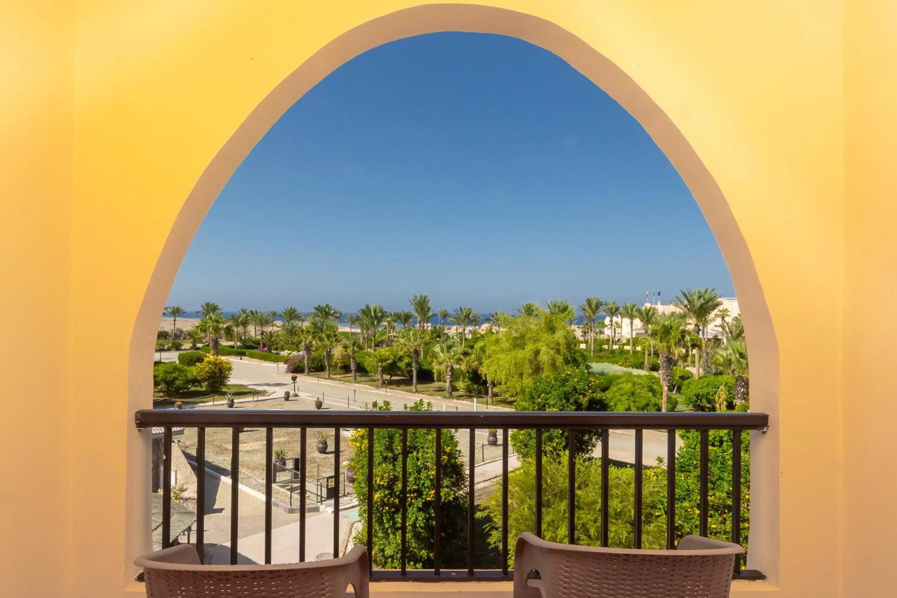 Garden view in Flamenco Beach & Resort Quseir Garden view in Flamenco Beach & Resort Quseir