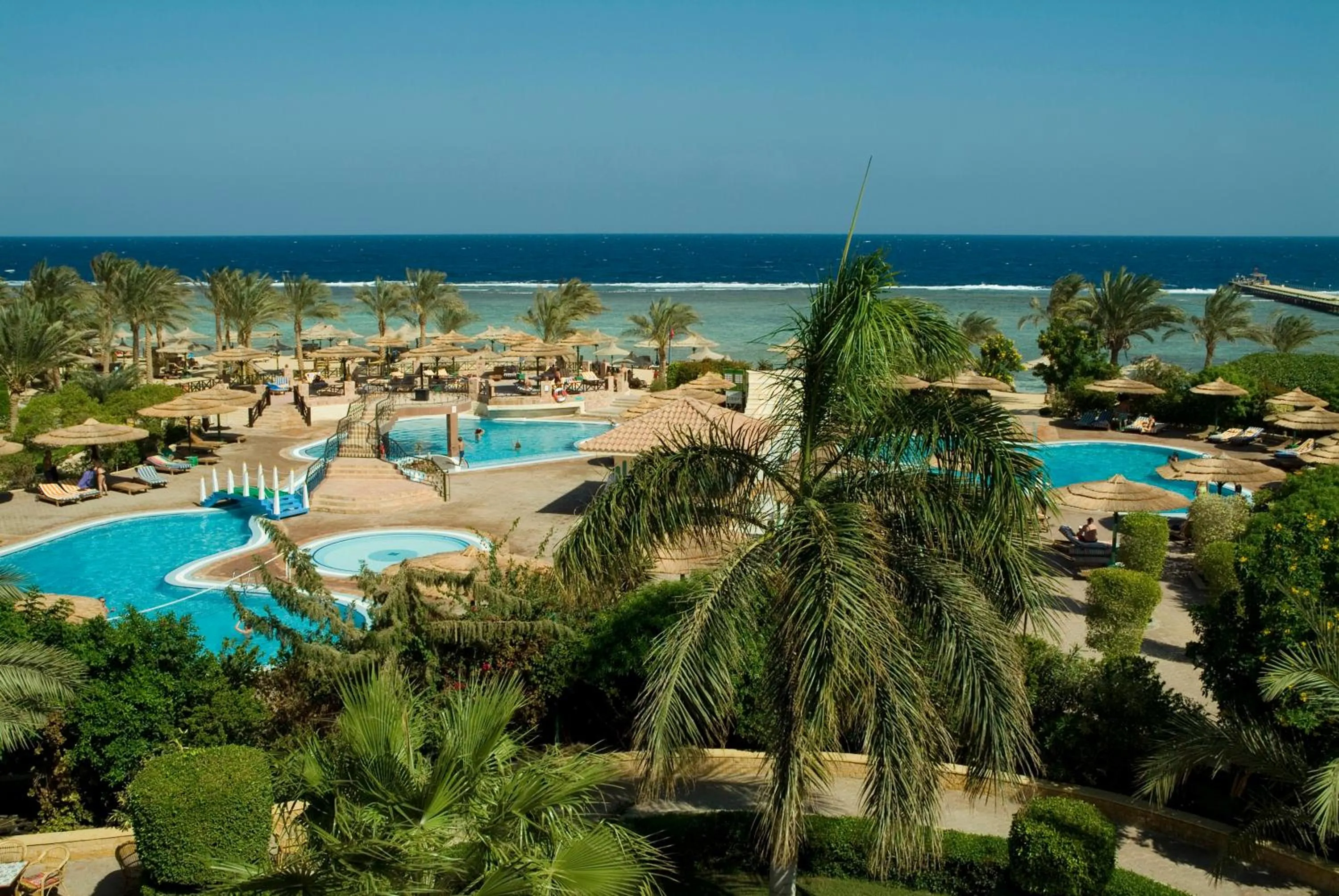 Pool view in Flamenco Beach & Resort Quseir