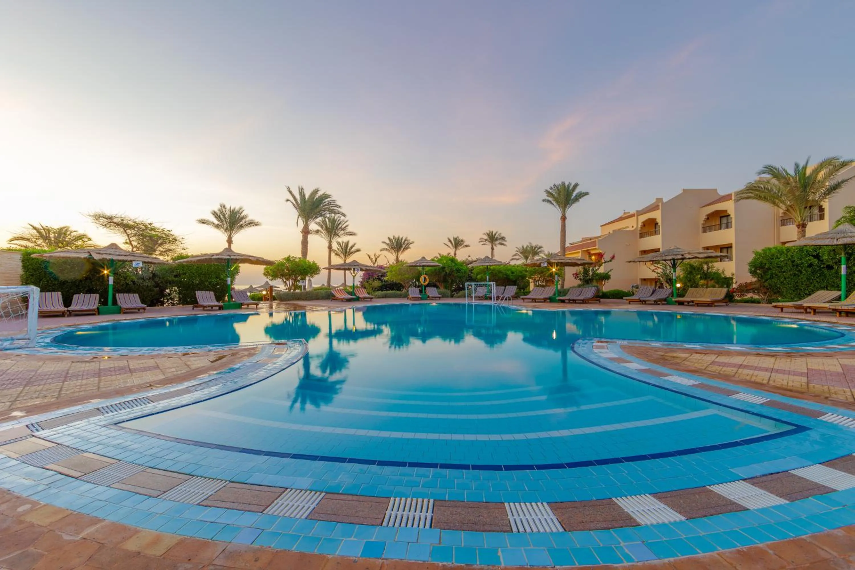 Pool view in Flamenco Beach & Resort Quseir