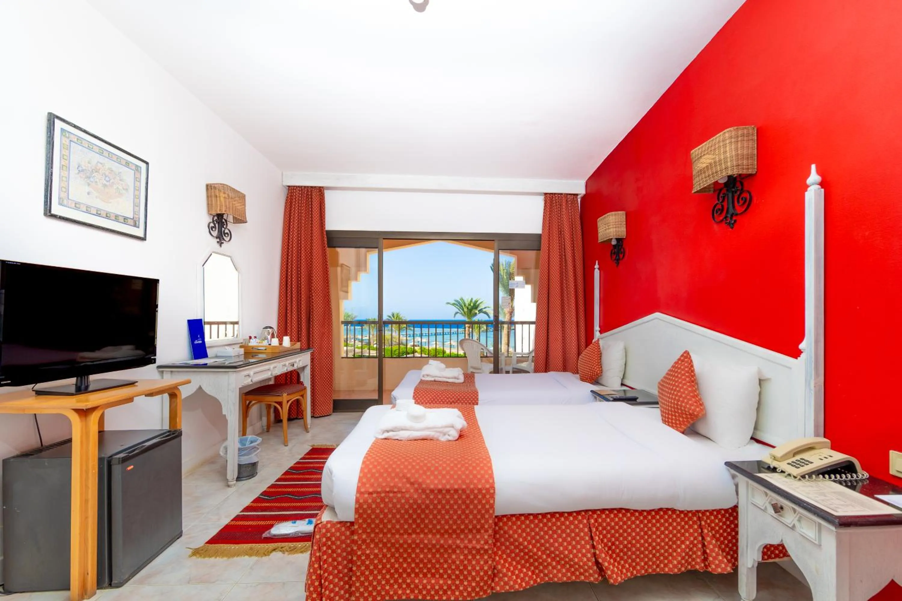 Bedroom, Bed in Flamenco Beach & Resort Quseir