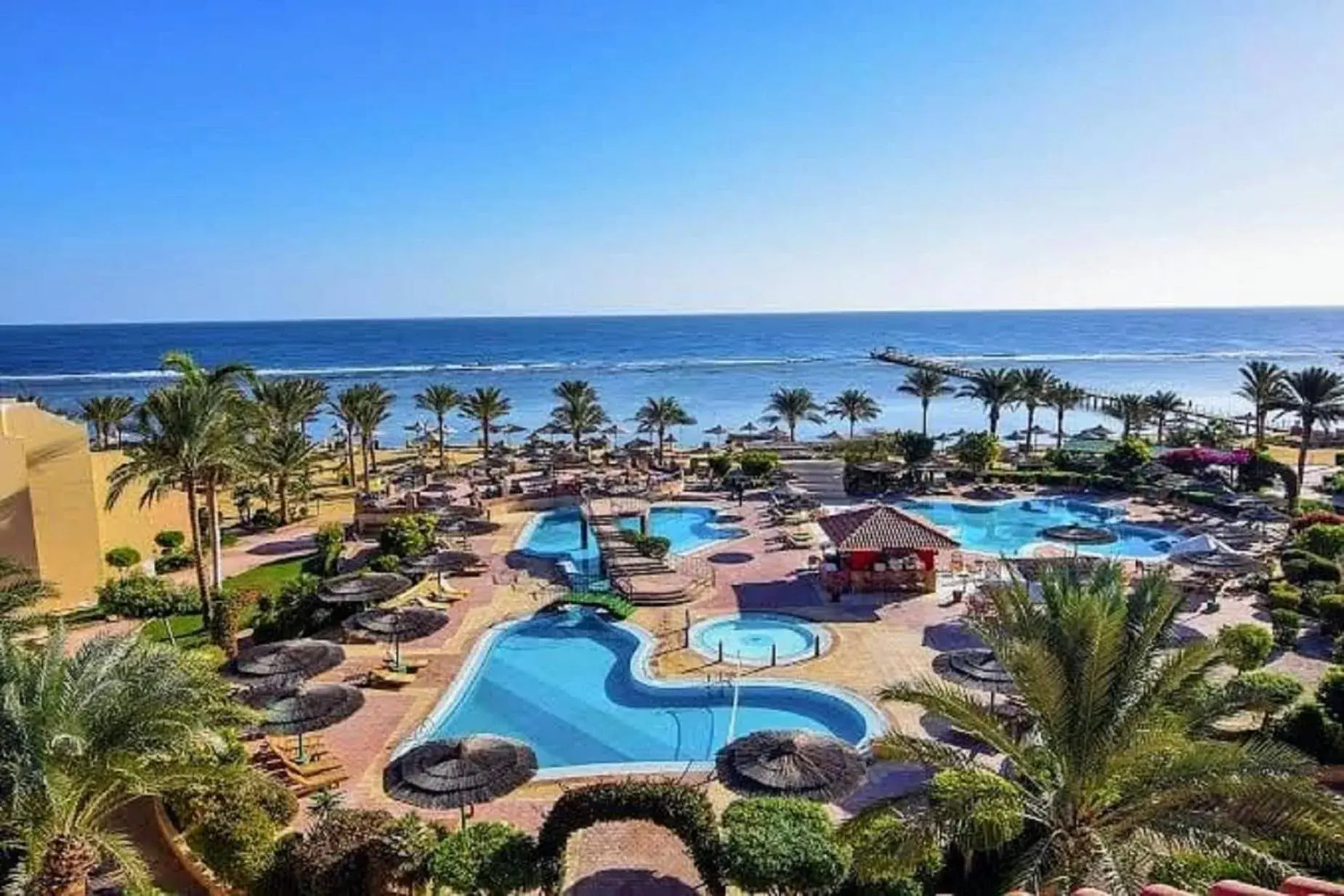 Pool view in Flamenco Beach & Resort Quseir Pool view in Flamenco Beach & Resort Quseir