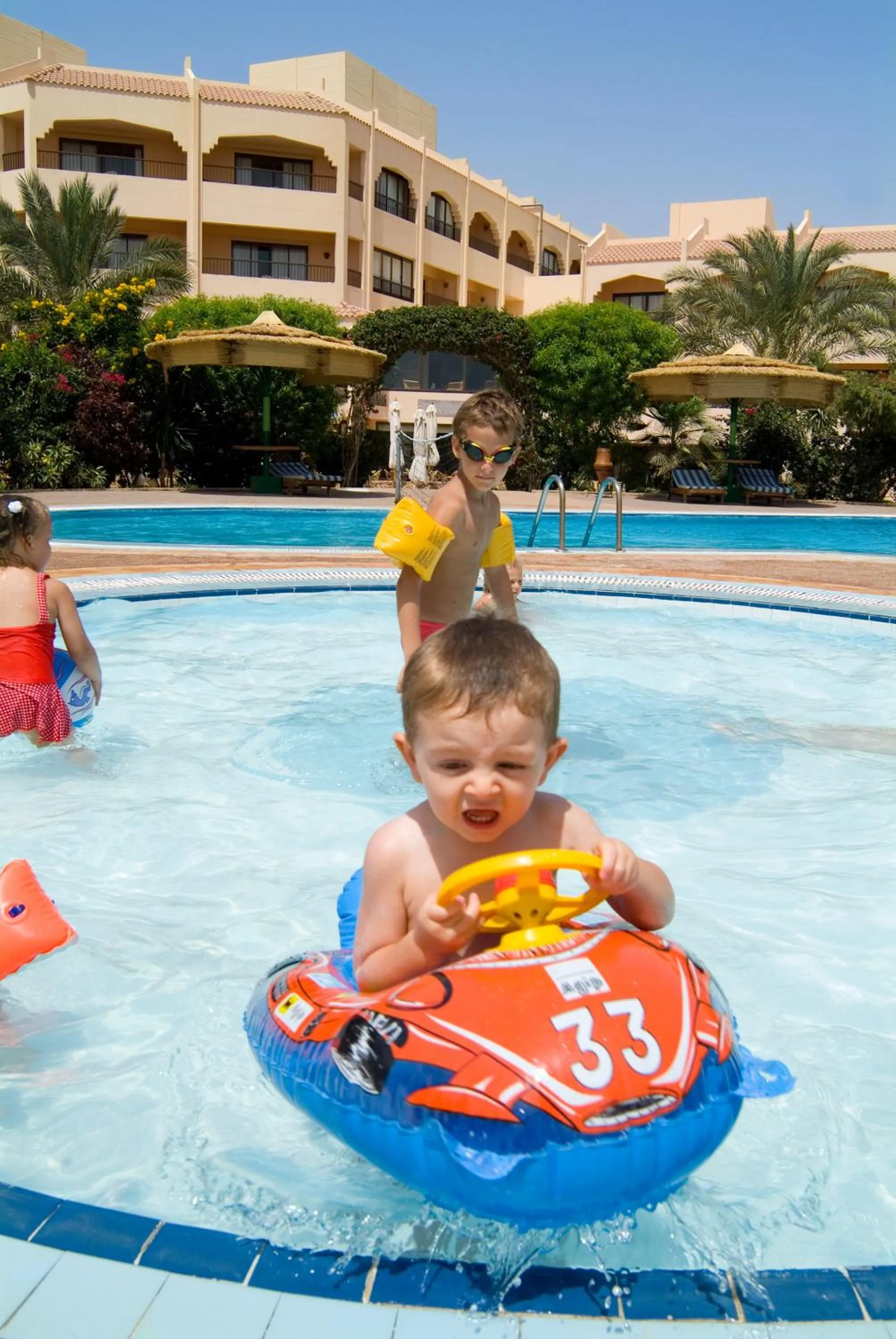 People in Flamenco Beach & Resort Quseir