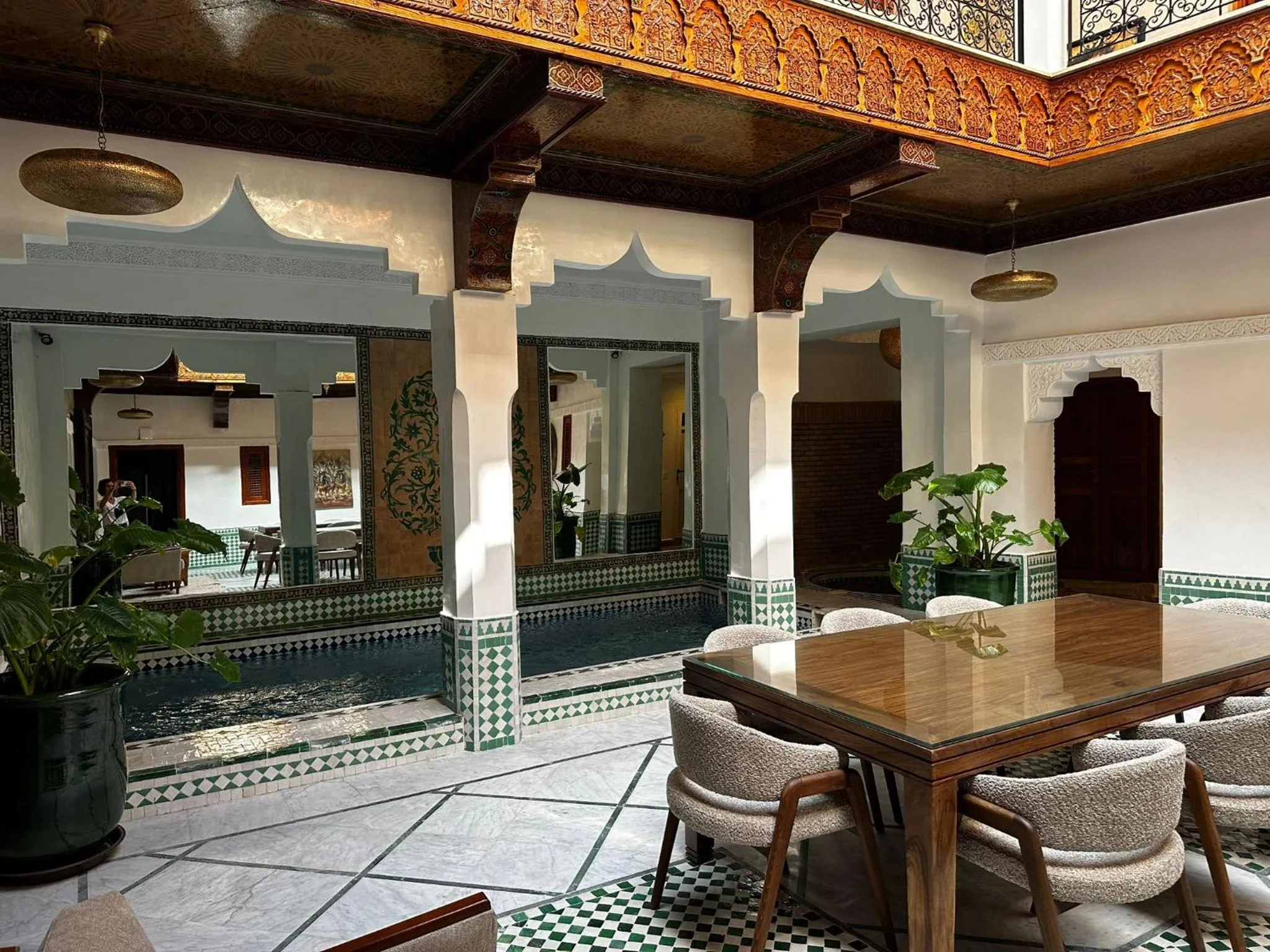 Swimming pool in Riad Atlas Acacia