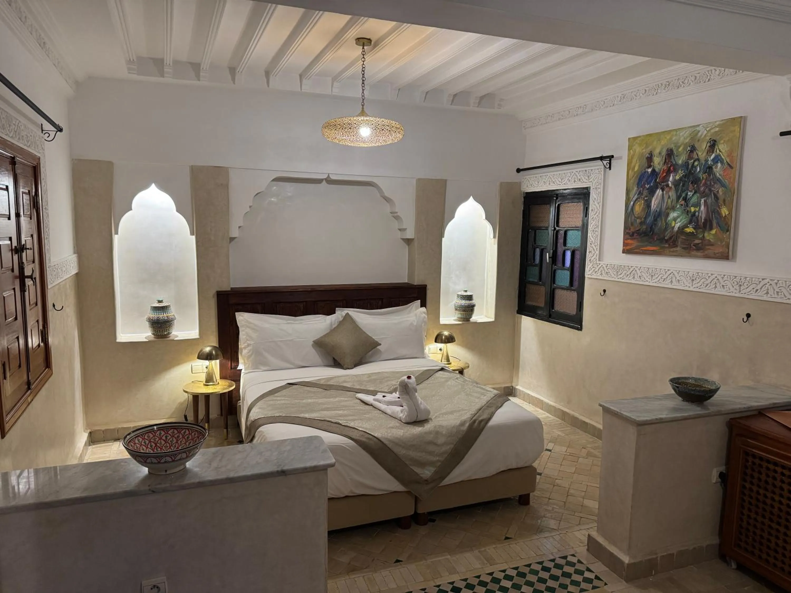 Bedroom, Bed in Riad Atlas Acacia