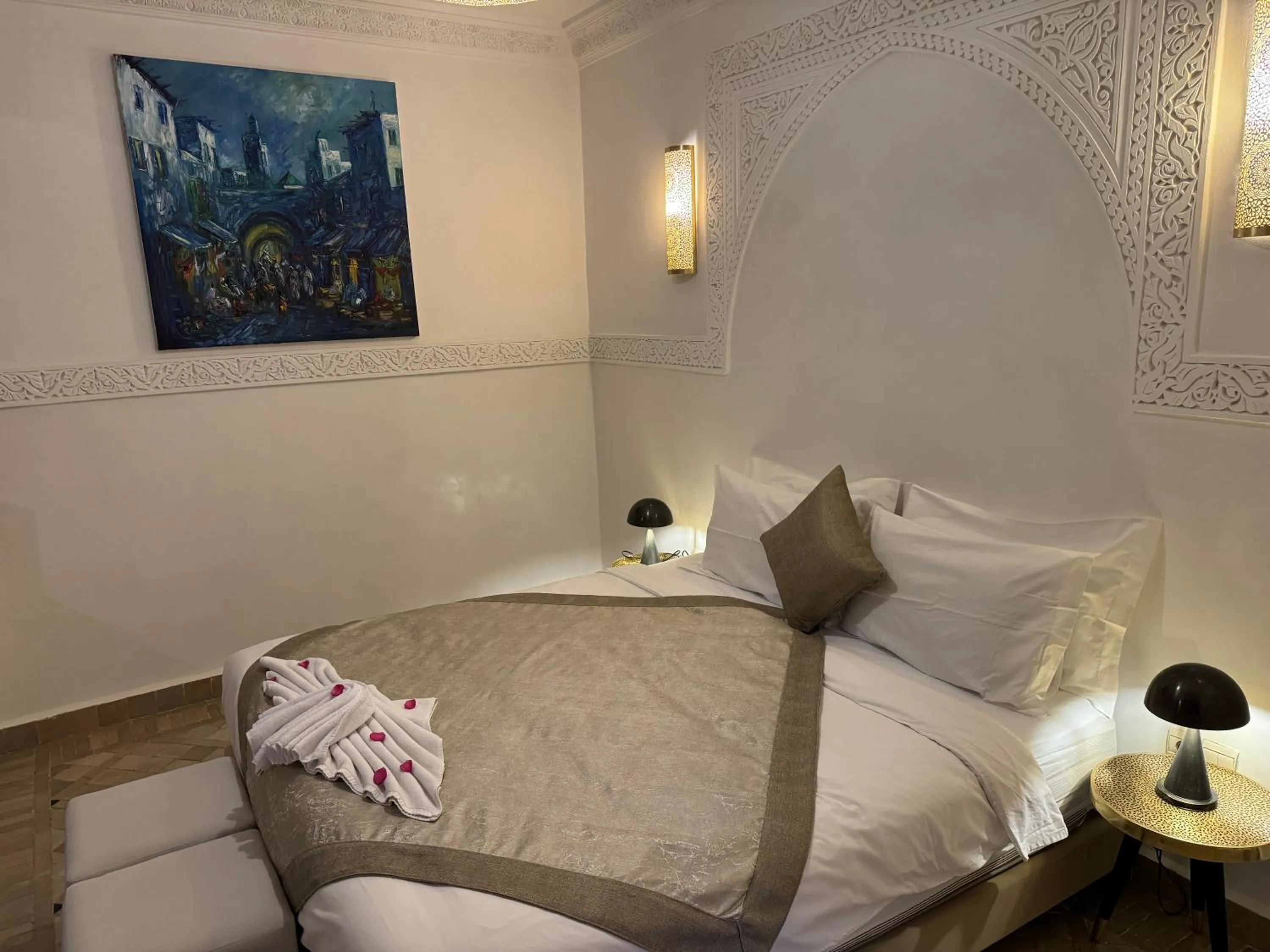 Bedroom, Bed in Riad Atlas Acacia