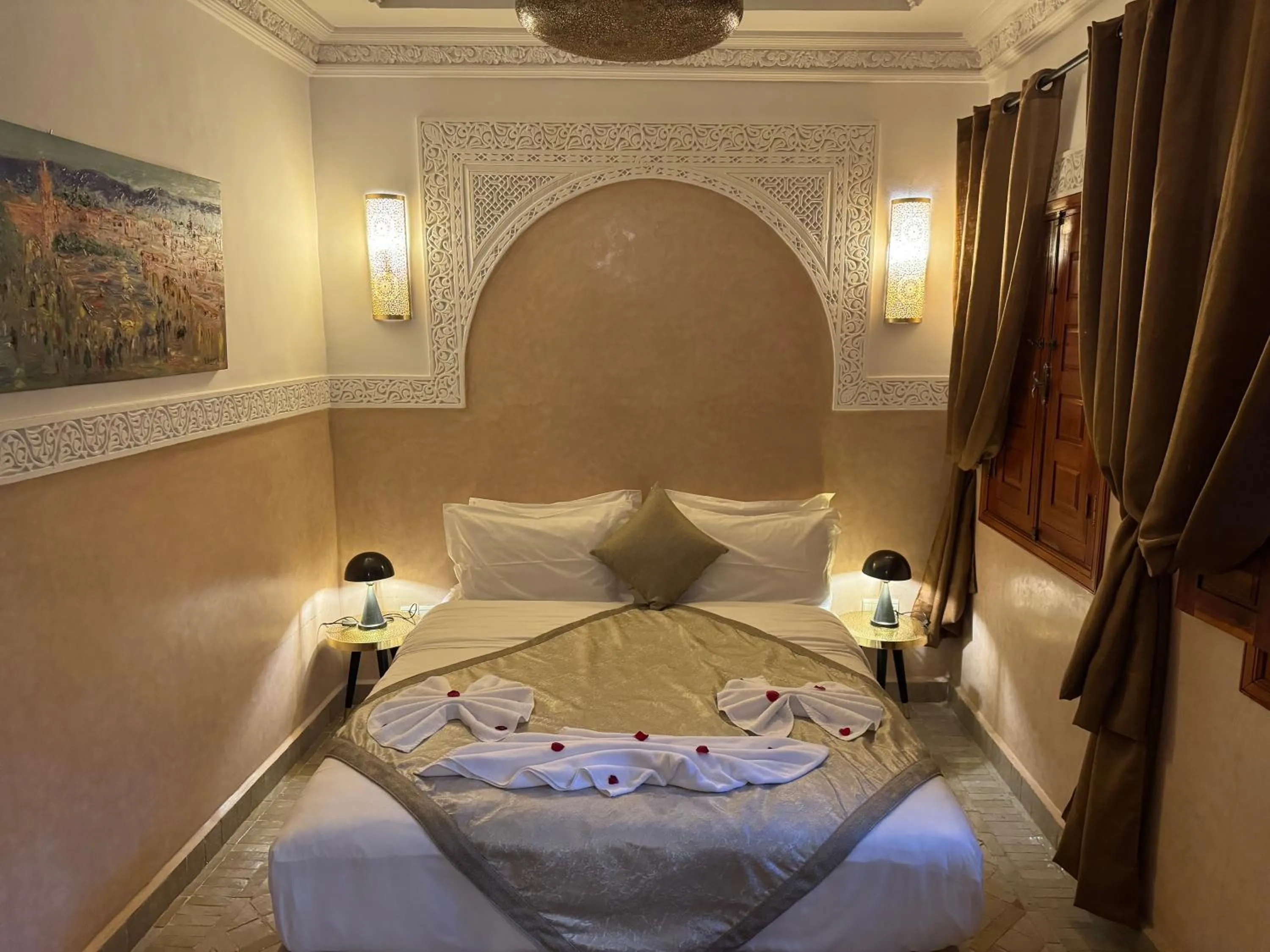 Bedroom, Bed in Riad Atlas Acacia