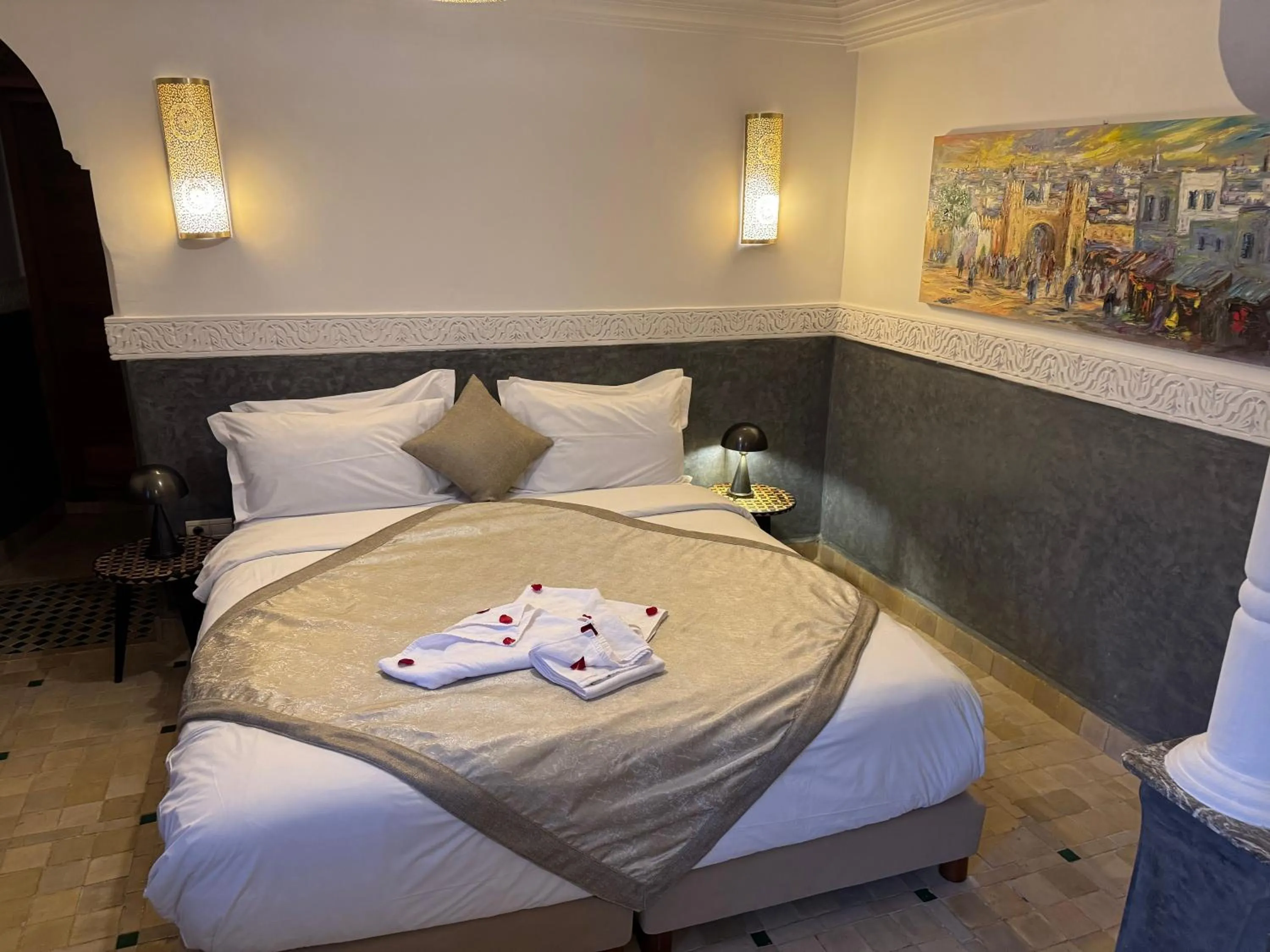 Bedroom, Bed in Riad Atlas Acacia