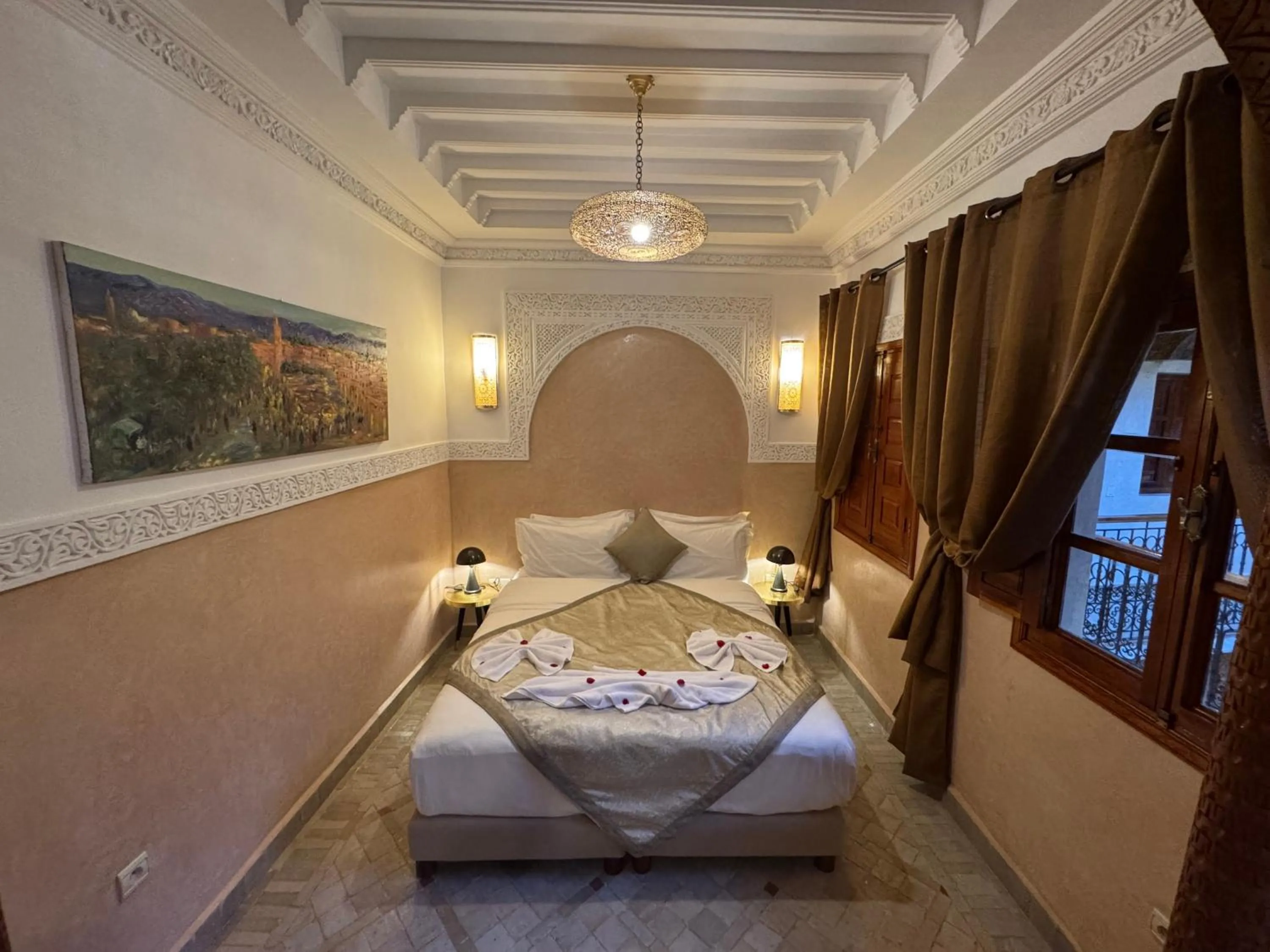 Bedroom, Bed in Riad Atlas Acacia