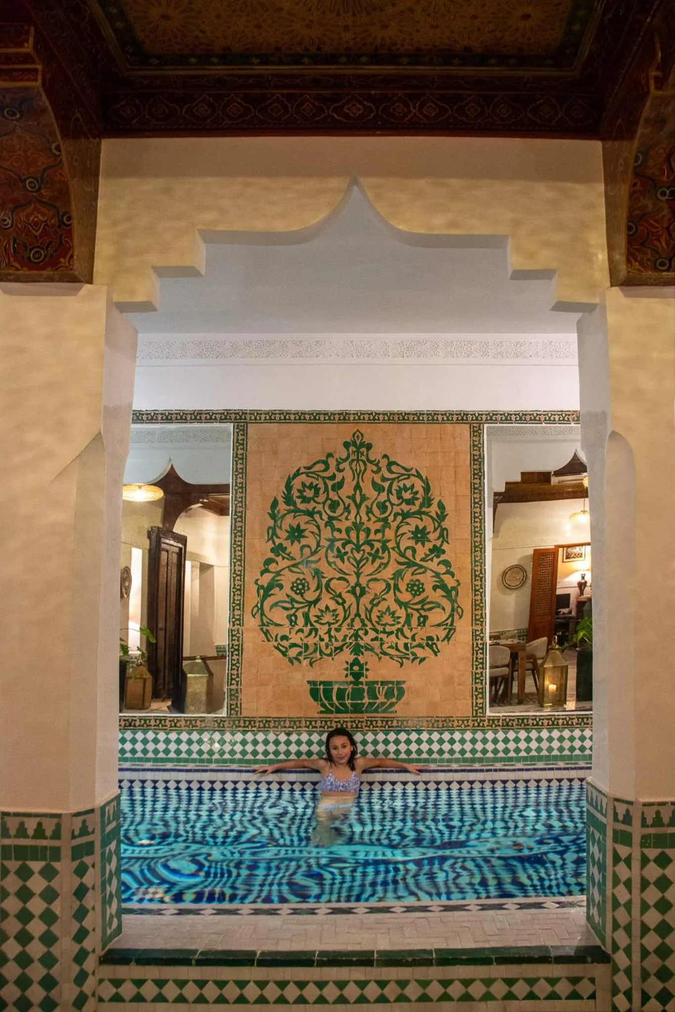 Swimming pool in Riad Atlas Acacia