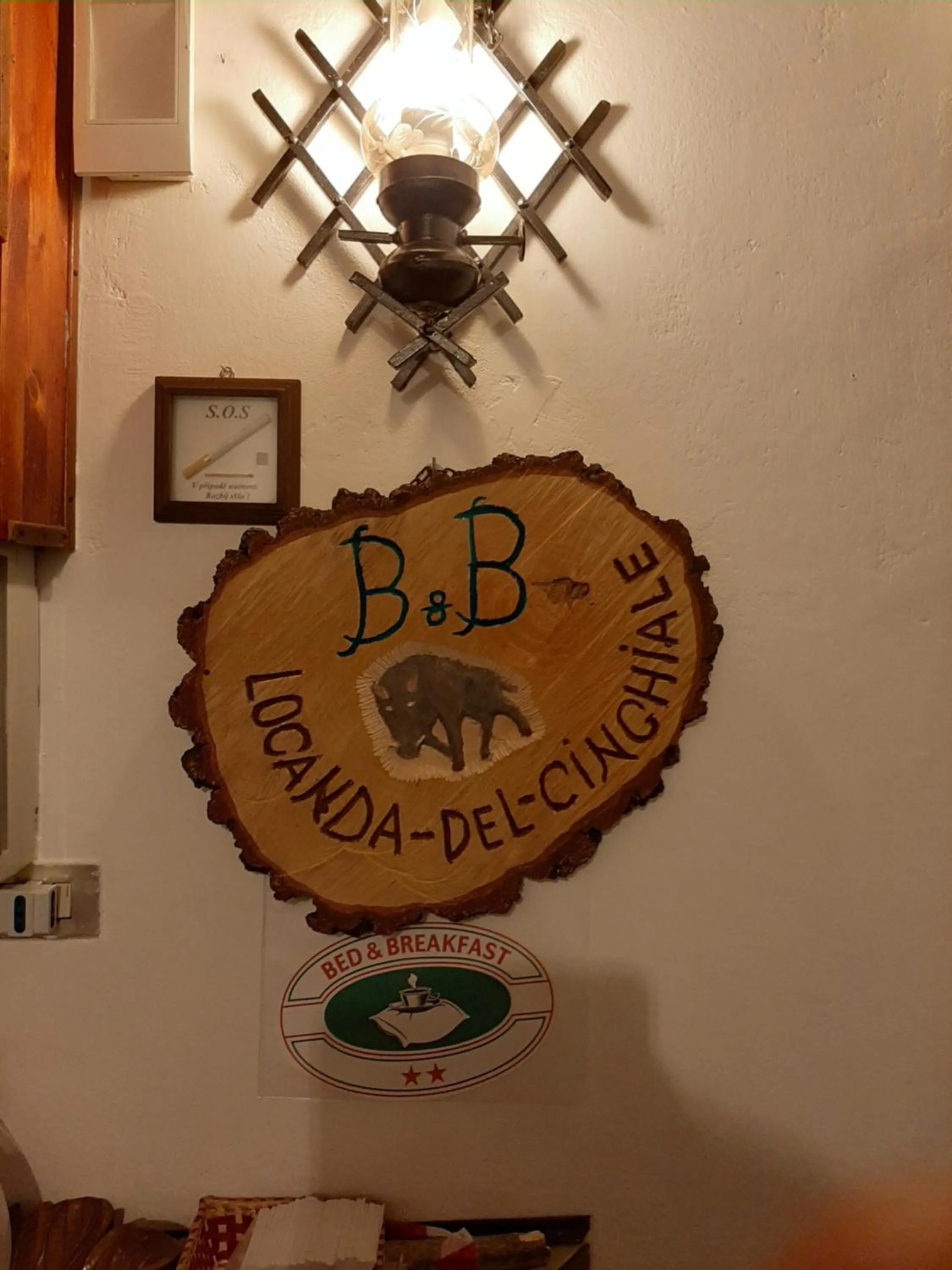 Decorative detail in B&B La Locanda del Cinghiale