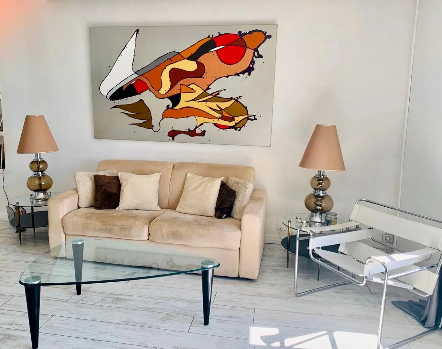 Living room in Les Remparts Antibes Location