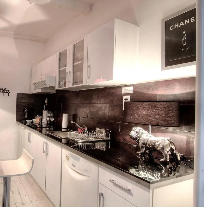 Kitchen or kitchenette in Les Remparts Antibes Location
