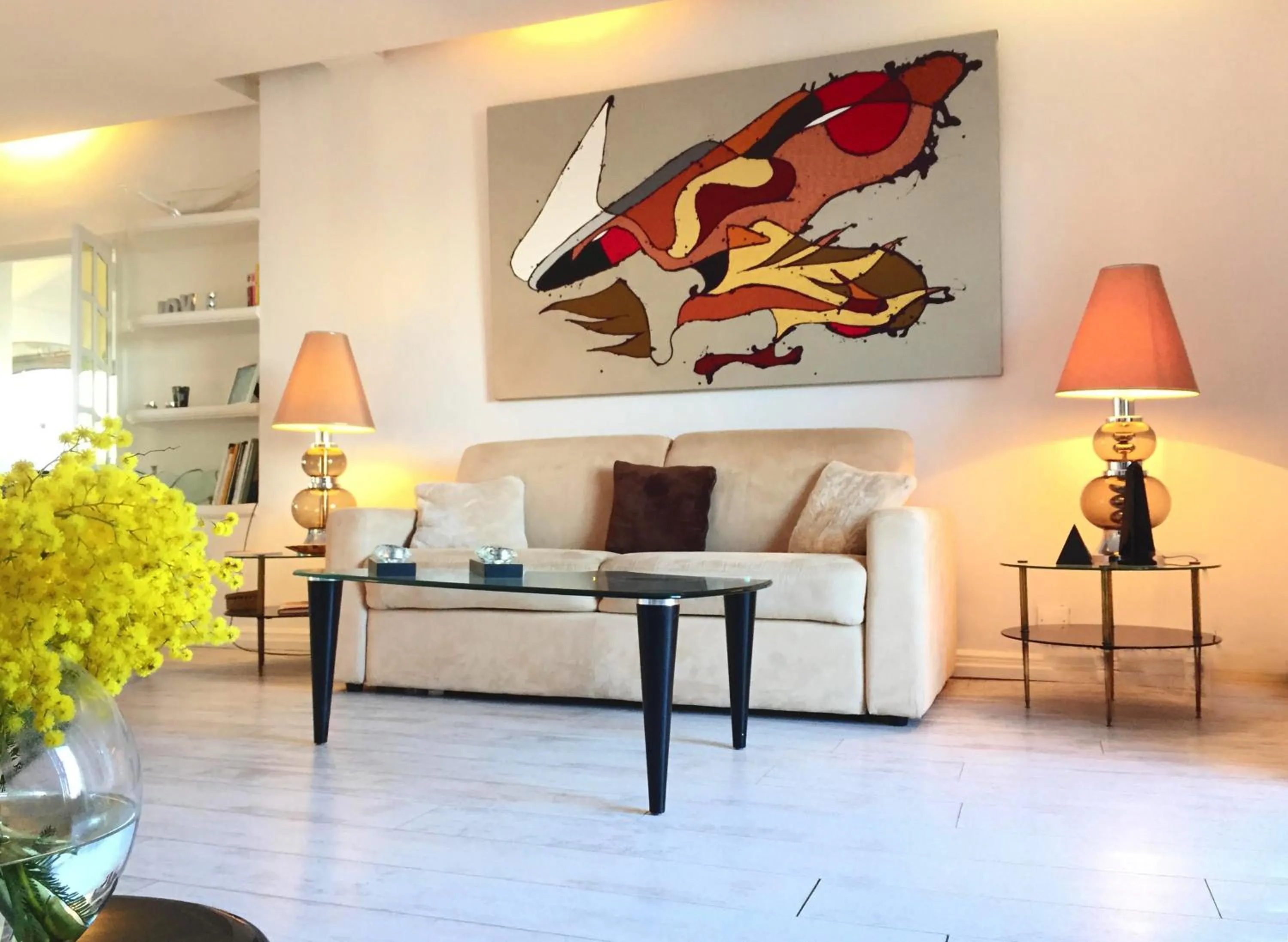 Living room in Les Remparts Antibes Location
