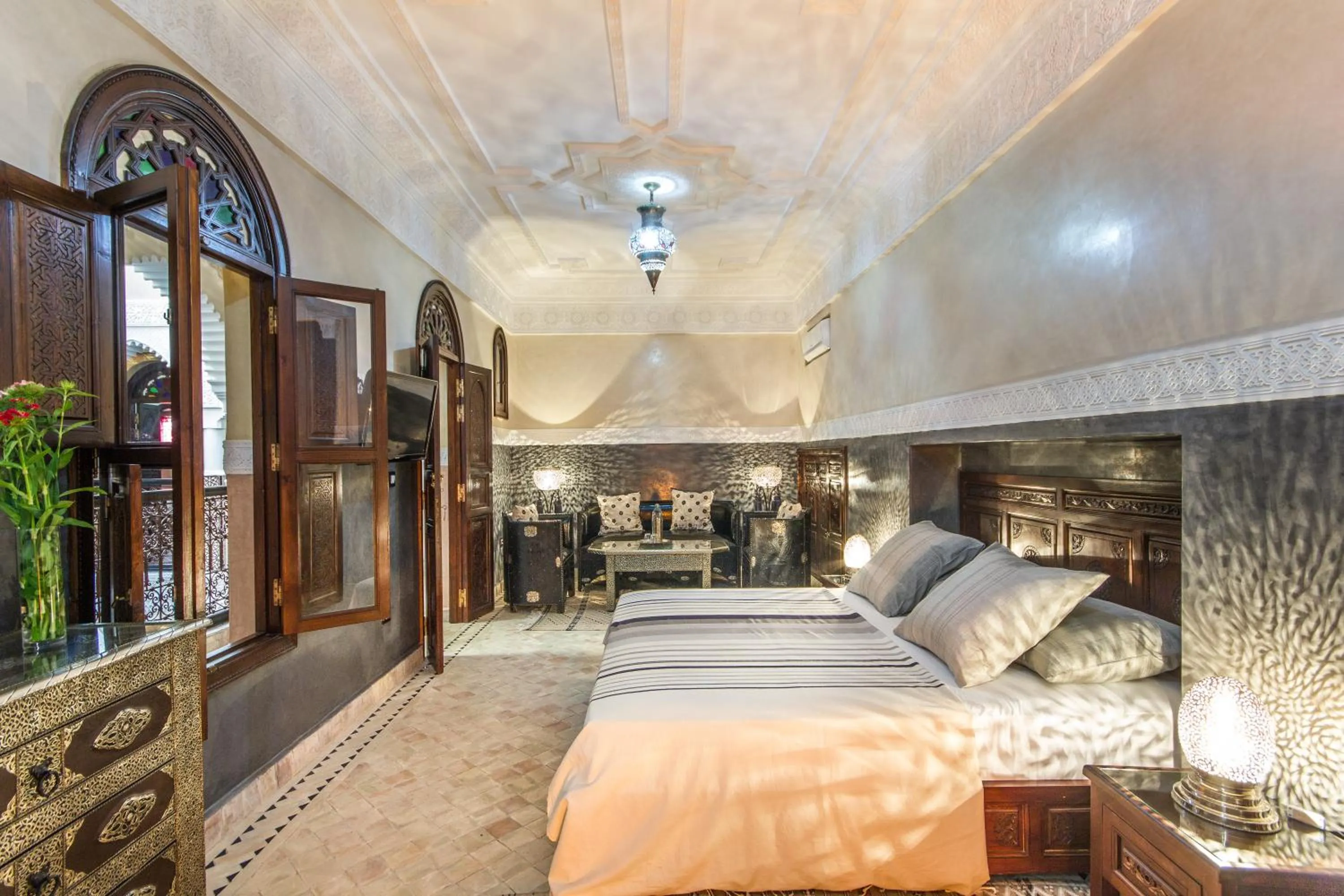 Photo of the whole room, Bed in Riad Lamya Marrakech