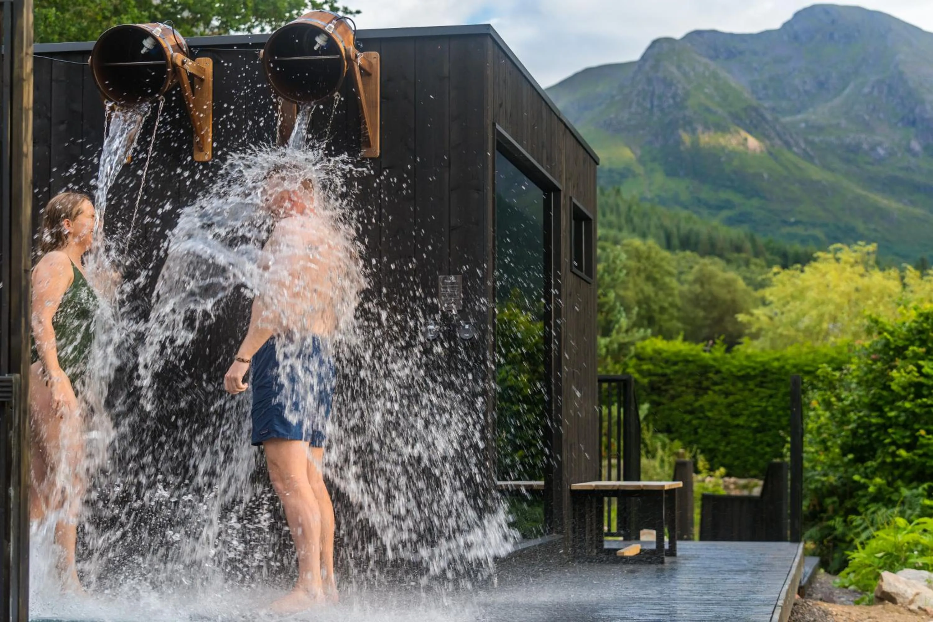 Sauna in RiverBeds - Luxury Wee Lodges with Hot Tubs
