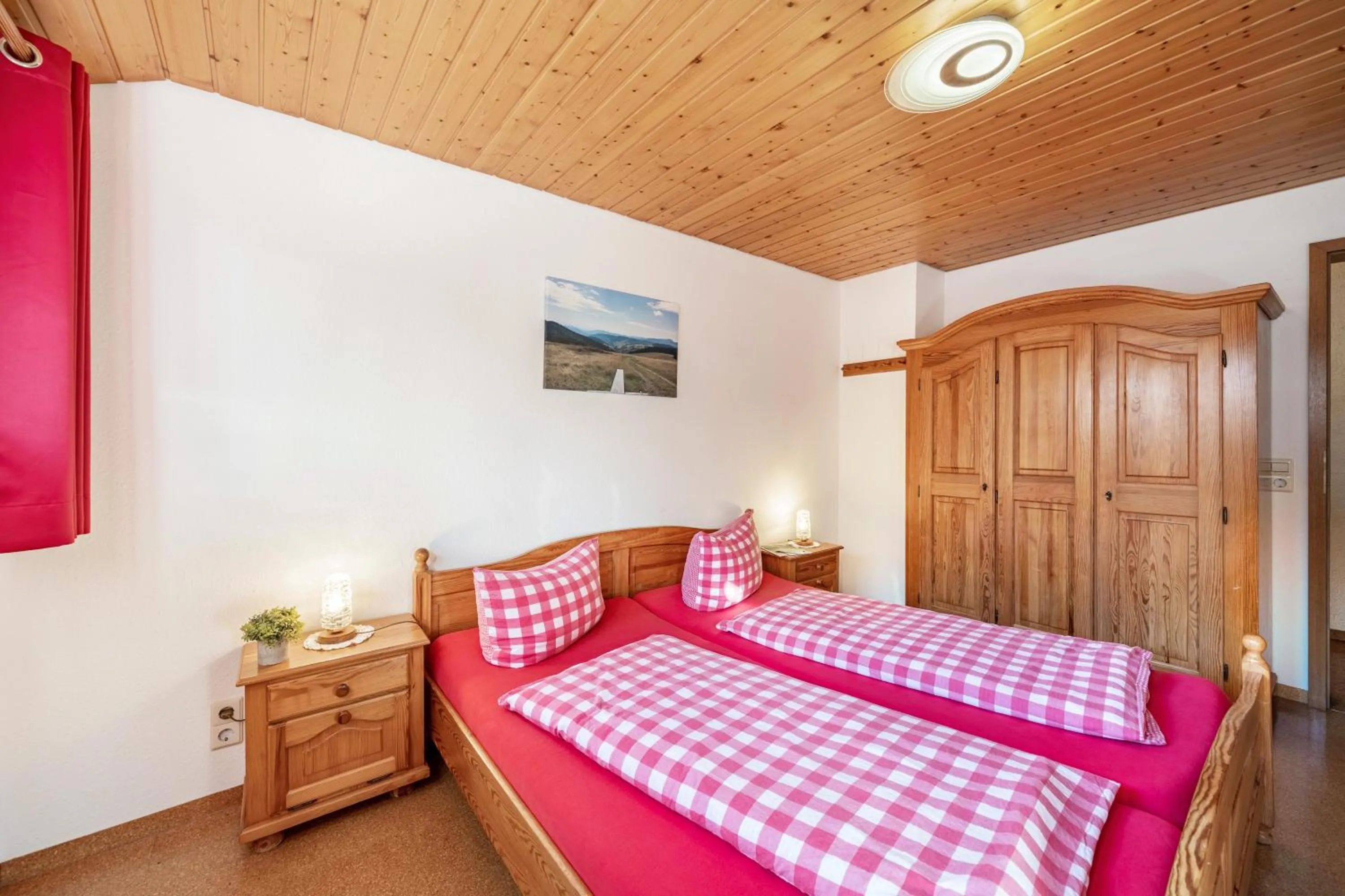 Living room, Bed in Haus Schöneck