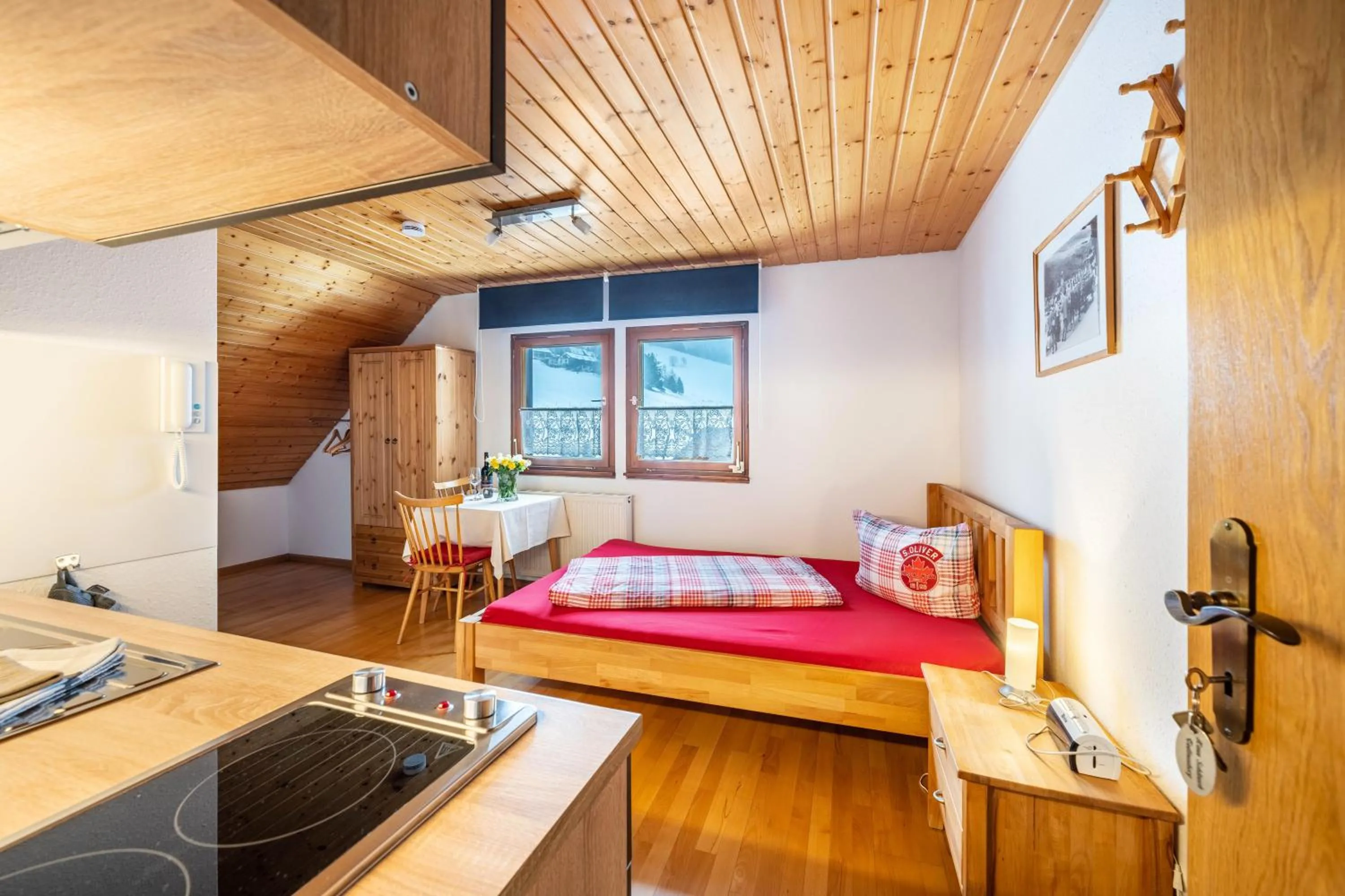 Property building, Bed in Haus Schöneck