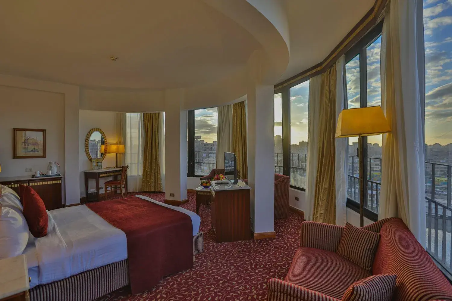 Dining area, Bed in Hotel Flamenco Cairo Dining area, Bed in Hotel Flamenco Cairo
