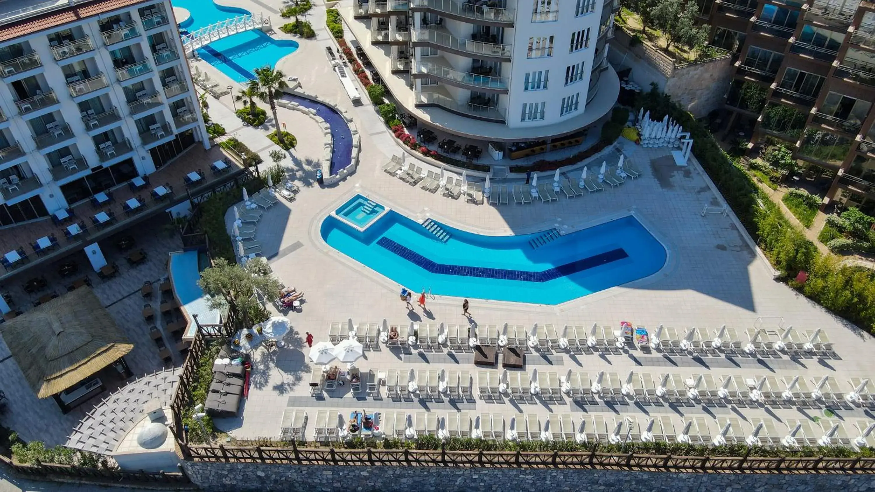 Pool view in Ramada Hotel & Suites by Wyndham Kusadasi Pool view in Ramada Hotel & Suites by Wyndham Kusadasi