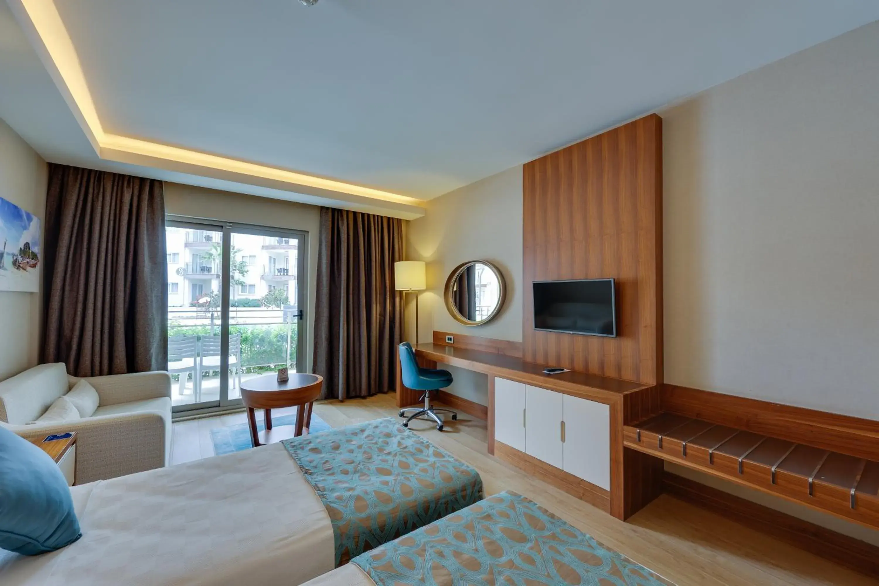 Twin Room with Two Twin Beds in Ramada Hotel & Suites by Wyndham Kusadasi Twin Room with Two Twin Beds in Ramada Hotel & Suites by Wyndham Kusadasi