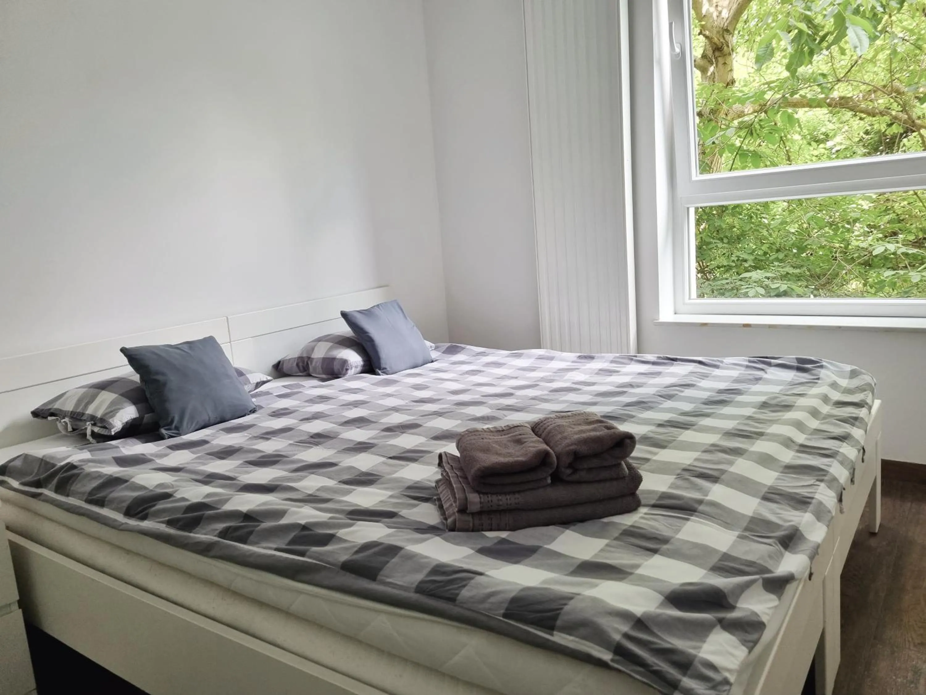 Bedroom, Bed in Cube Apartamenty