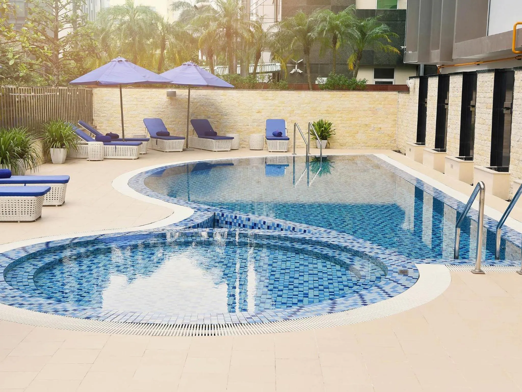 Pool view in Novotel Suites Hanoi