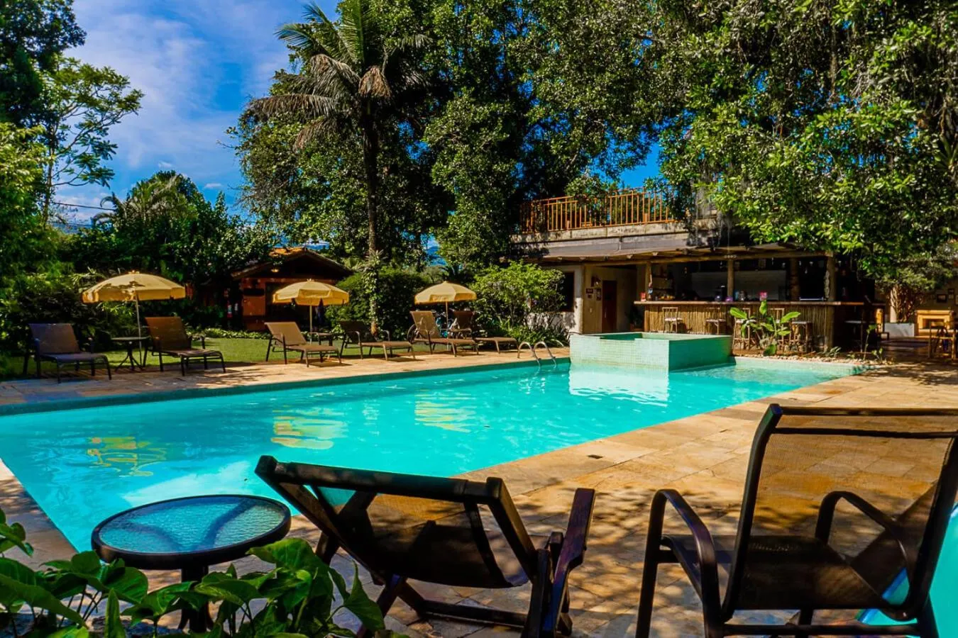 Pool view in Pousada Jamboo