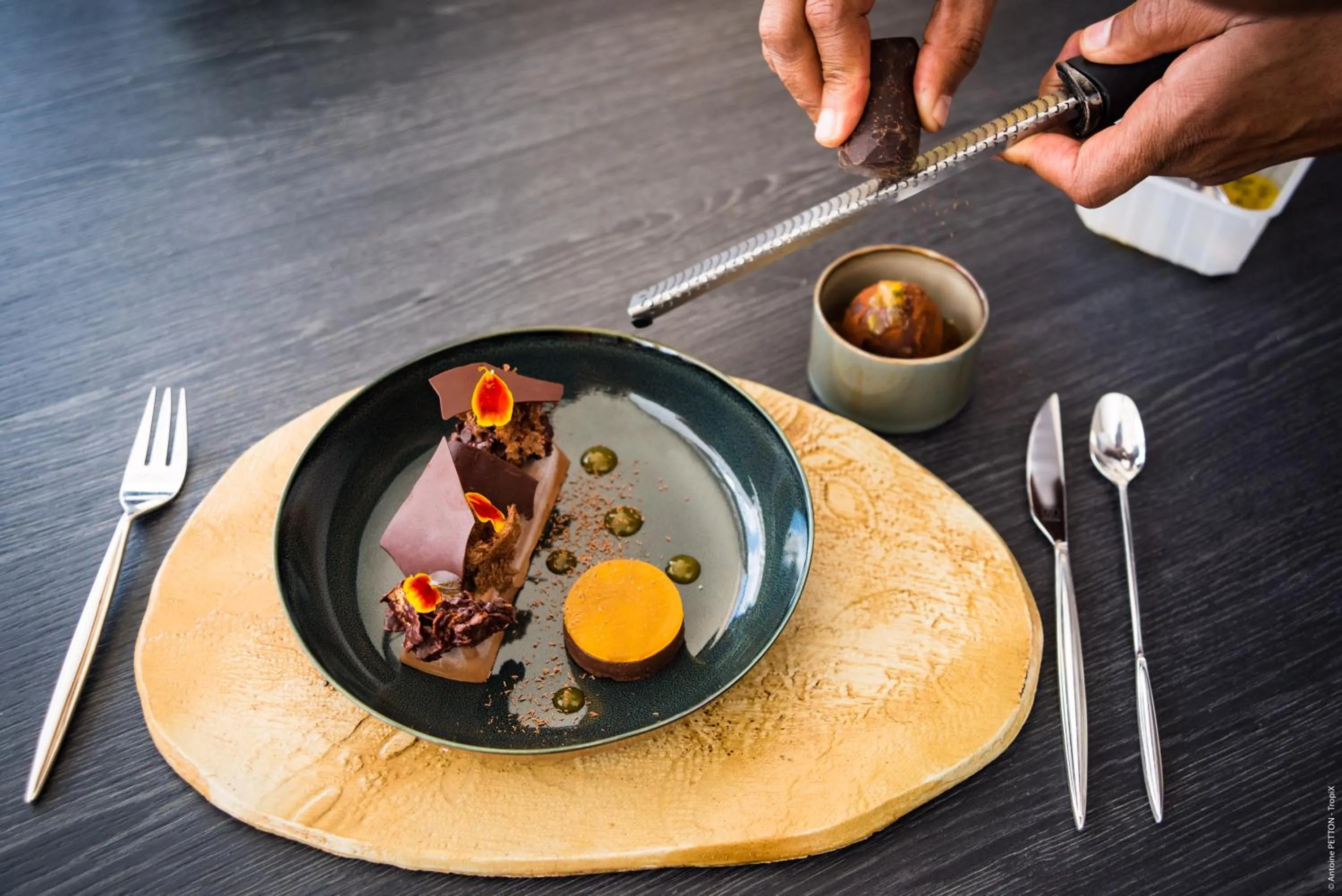 Food close-up in Simon Hotel