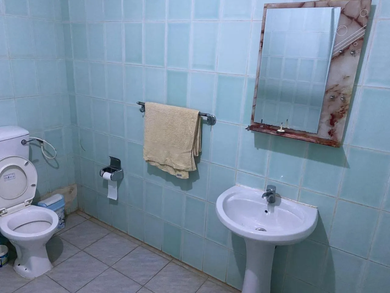 Bathroom in Harmony house apartments