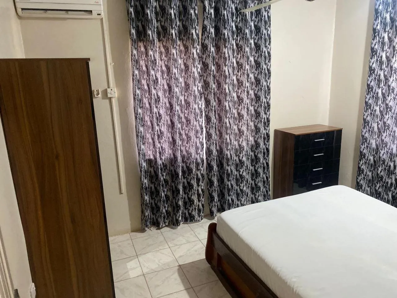 Bedroom, Bed in Harmony house apartments