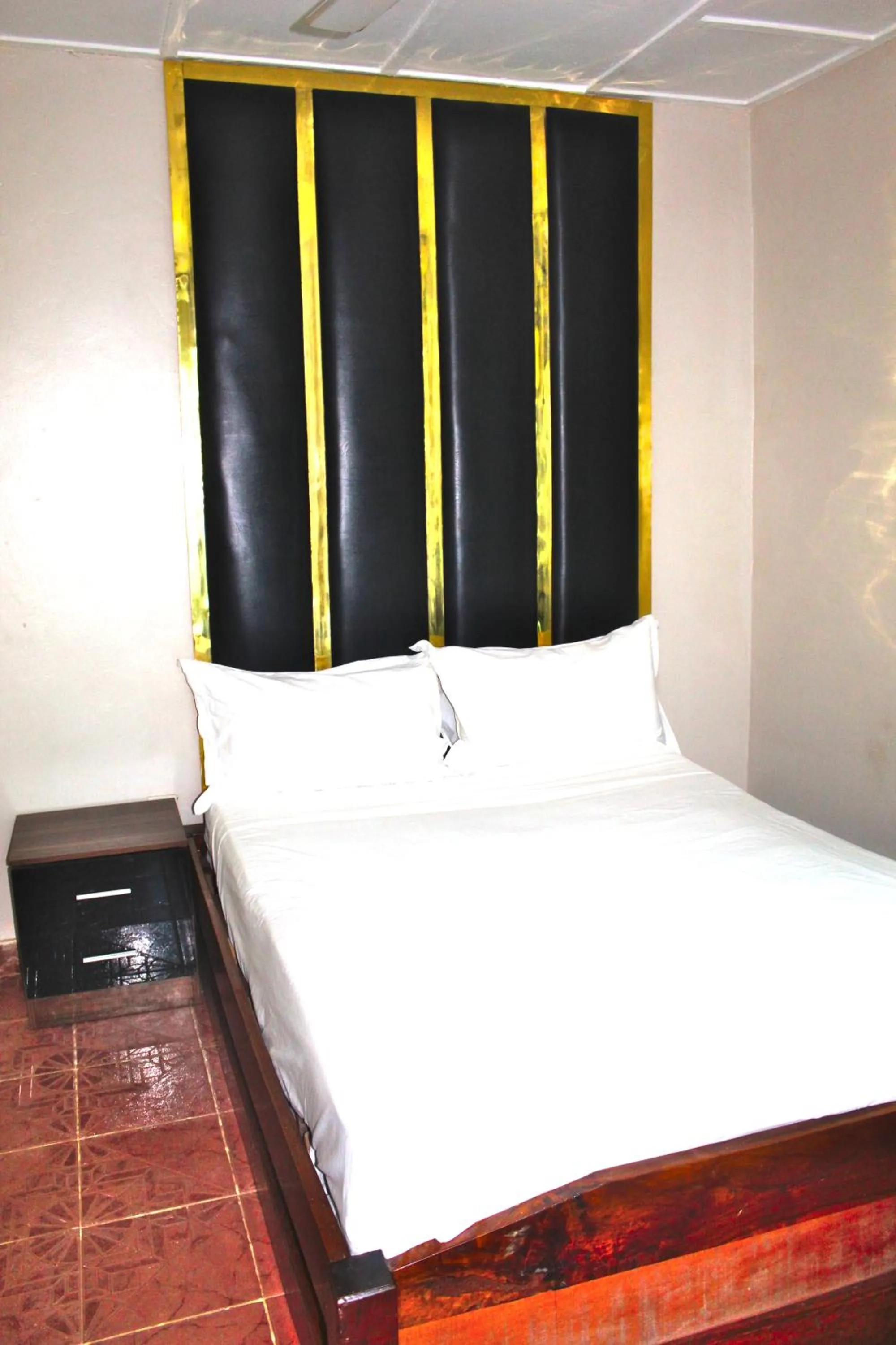 Bedroom, Bed in Harmony house apartments