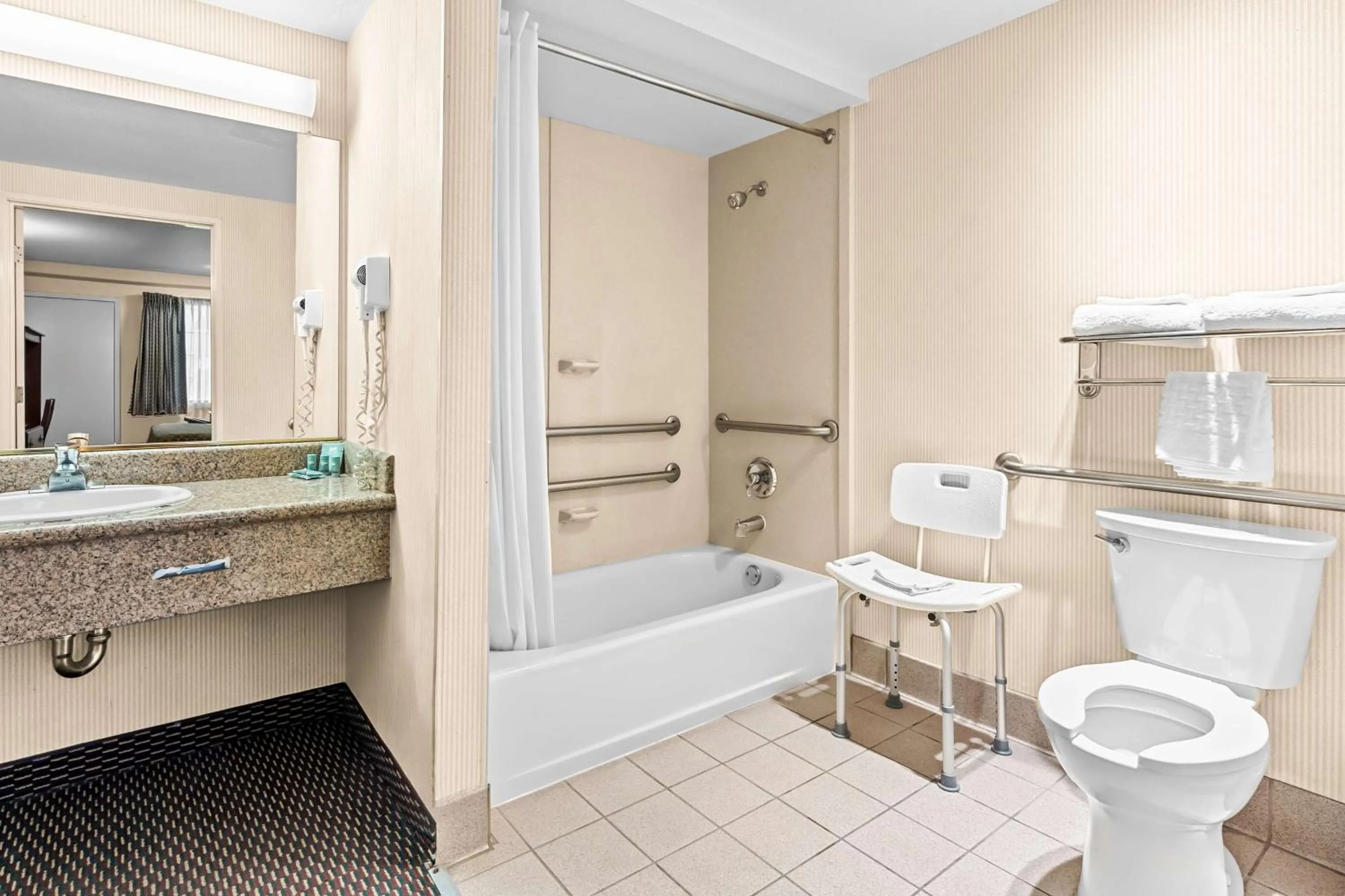 Bathroom in SureStay Hotel by Best Western Castro Valley