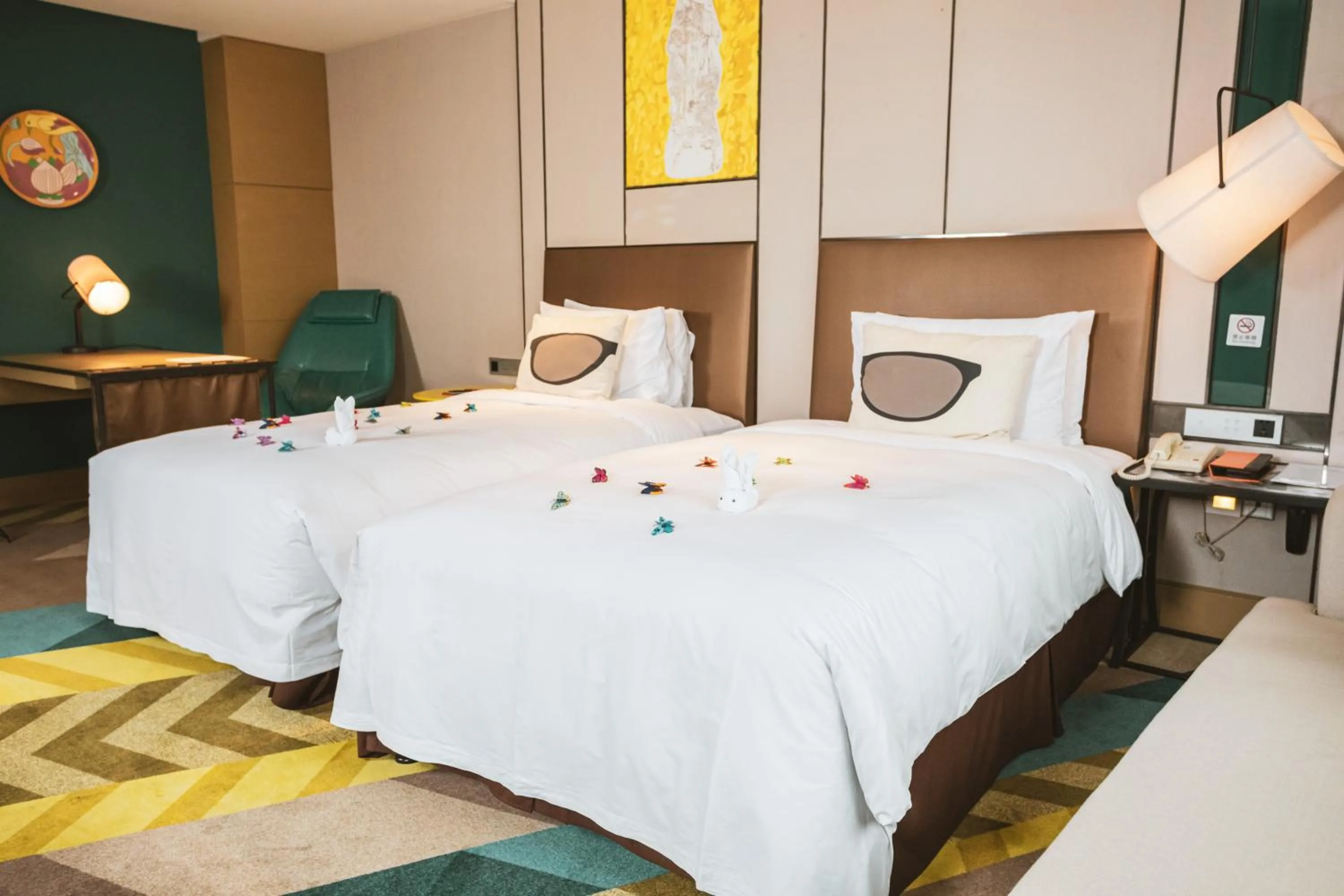 Decorative detail, Bed in MiniMax Premier Hotel Shanghai Hongqiao