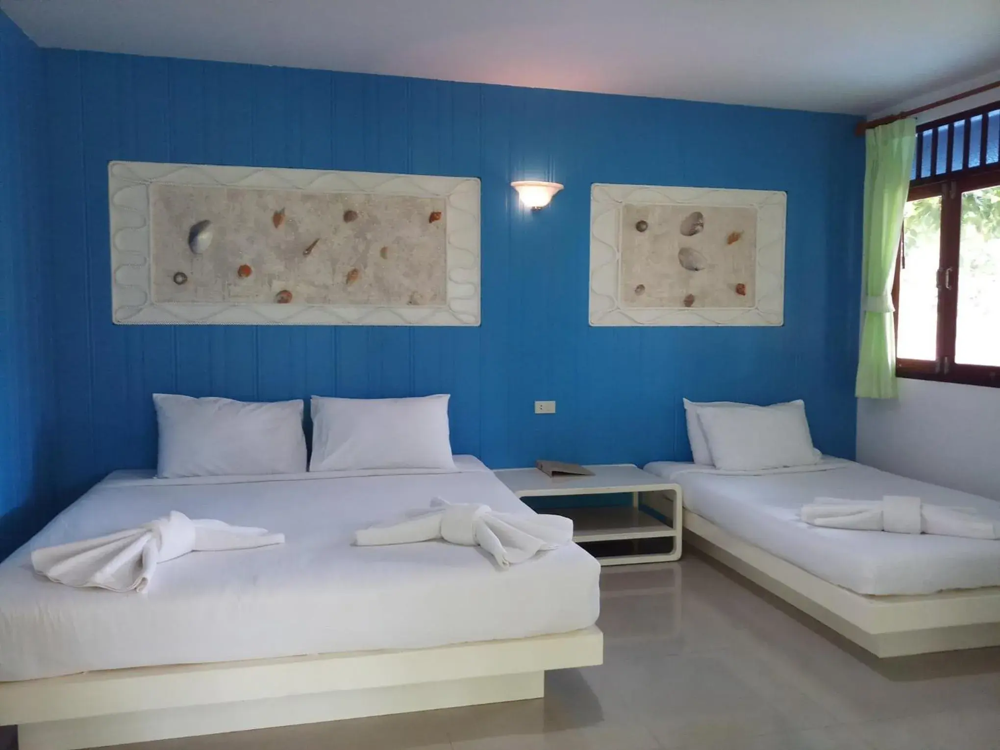 Bed in Baan Talay See Cream Resort Bed in Baan Talay See Cream Resort