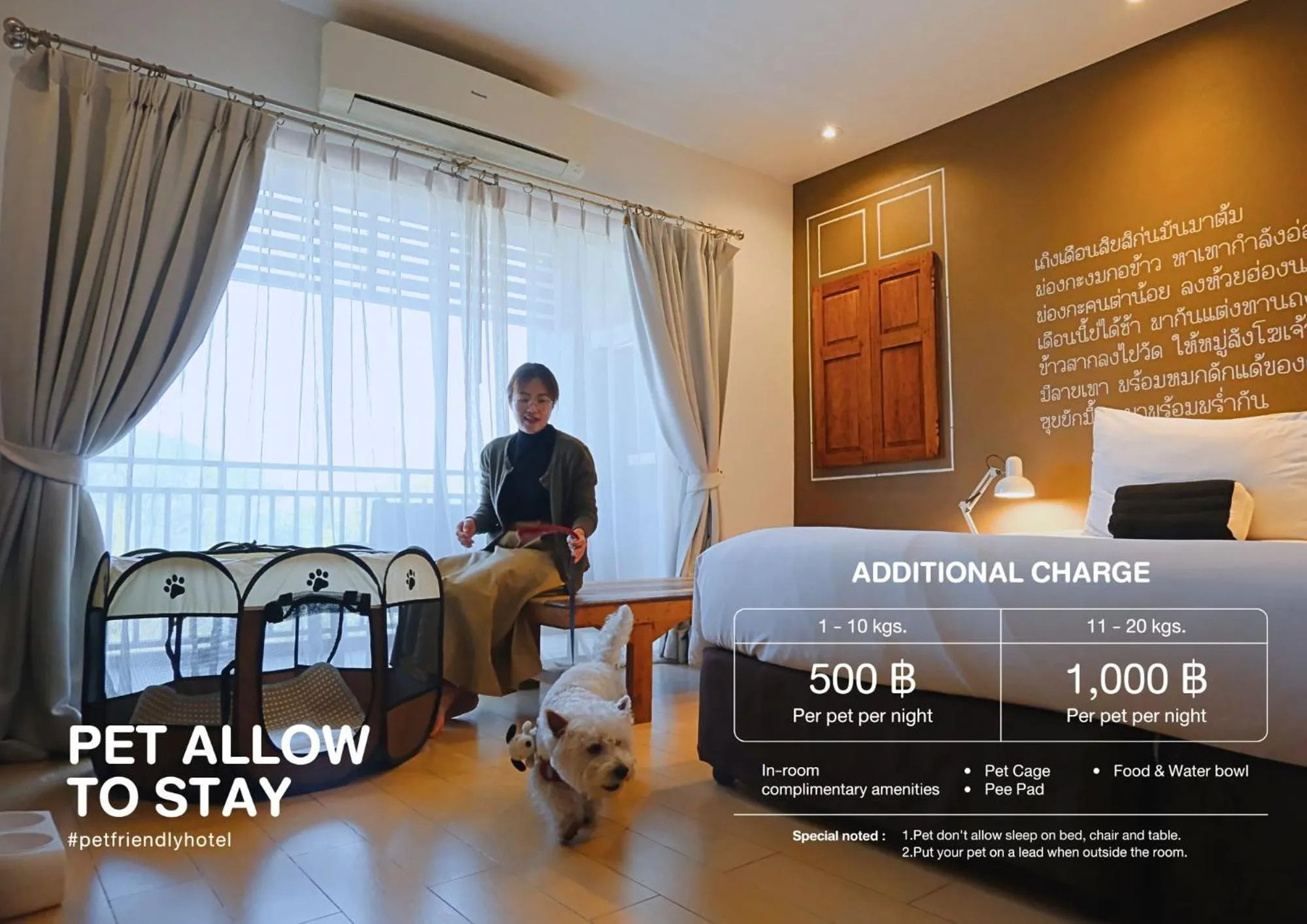 Twin Room with Balcony in Brown House Hotel