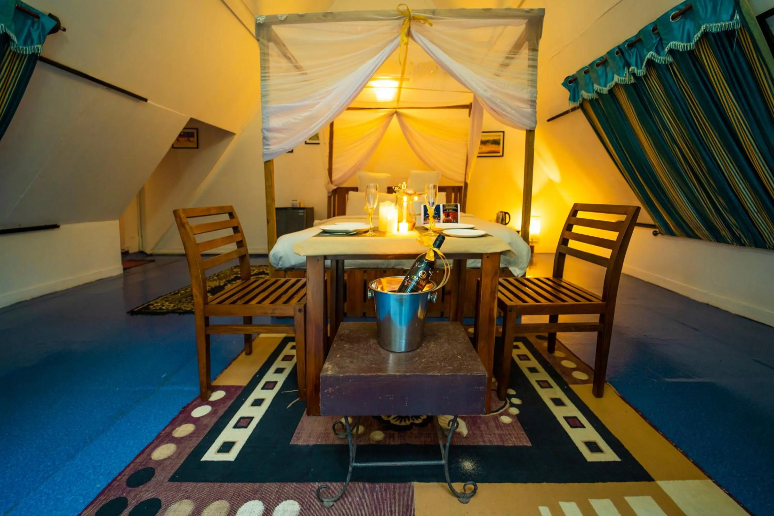 Bedroom in La La Land Resort Goa