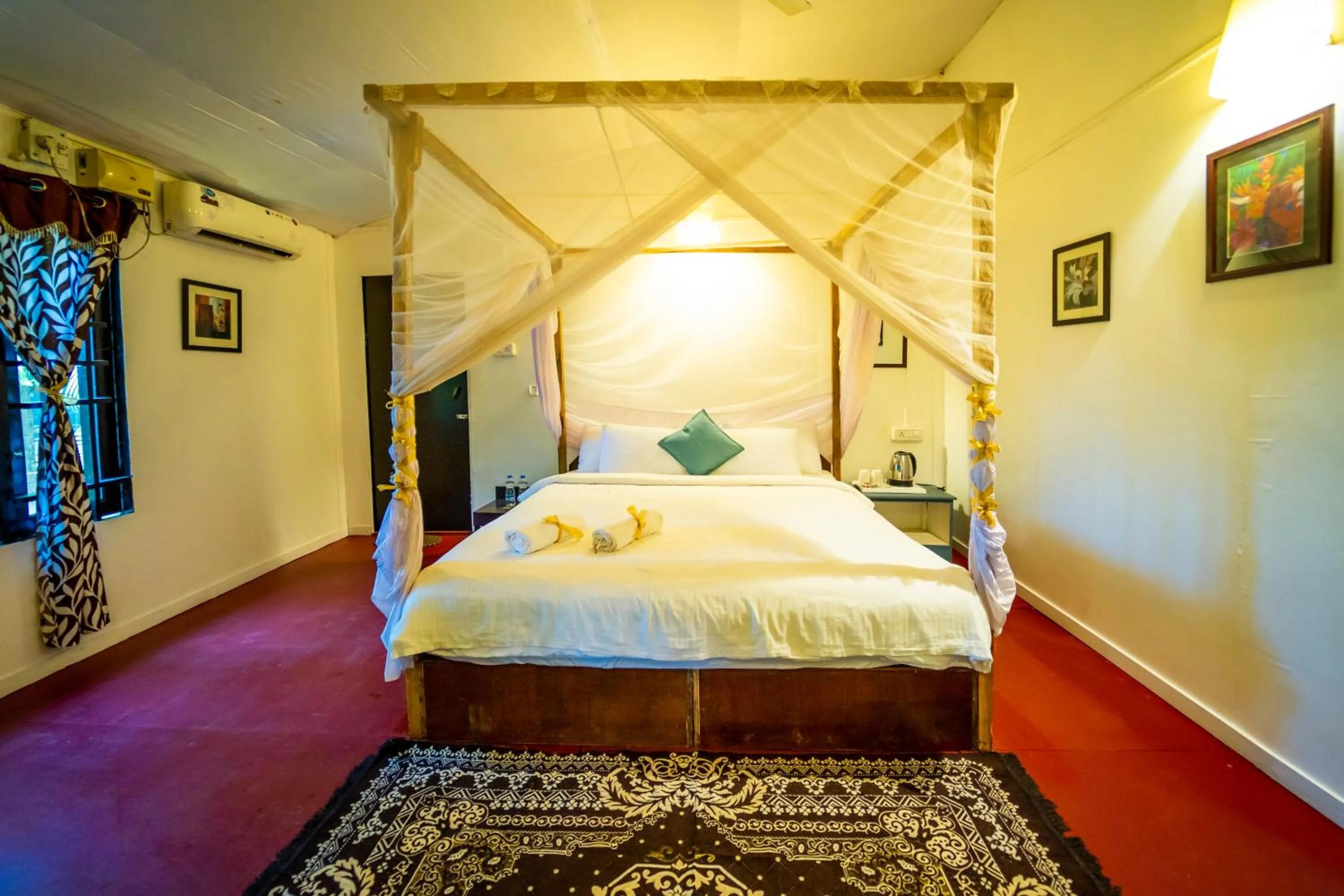 Bed in La La Land Resort Goa