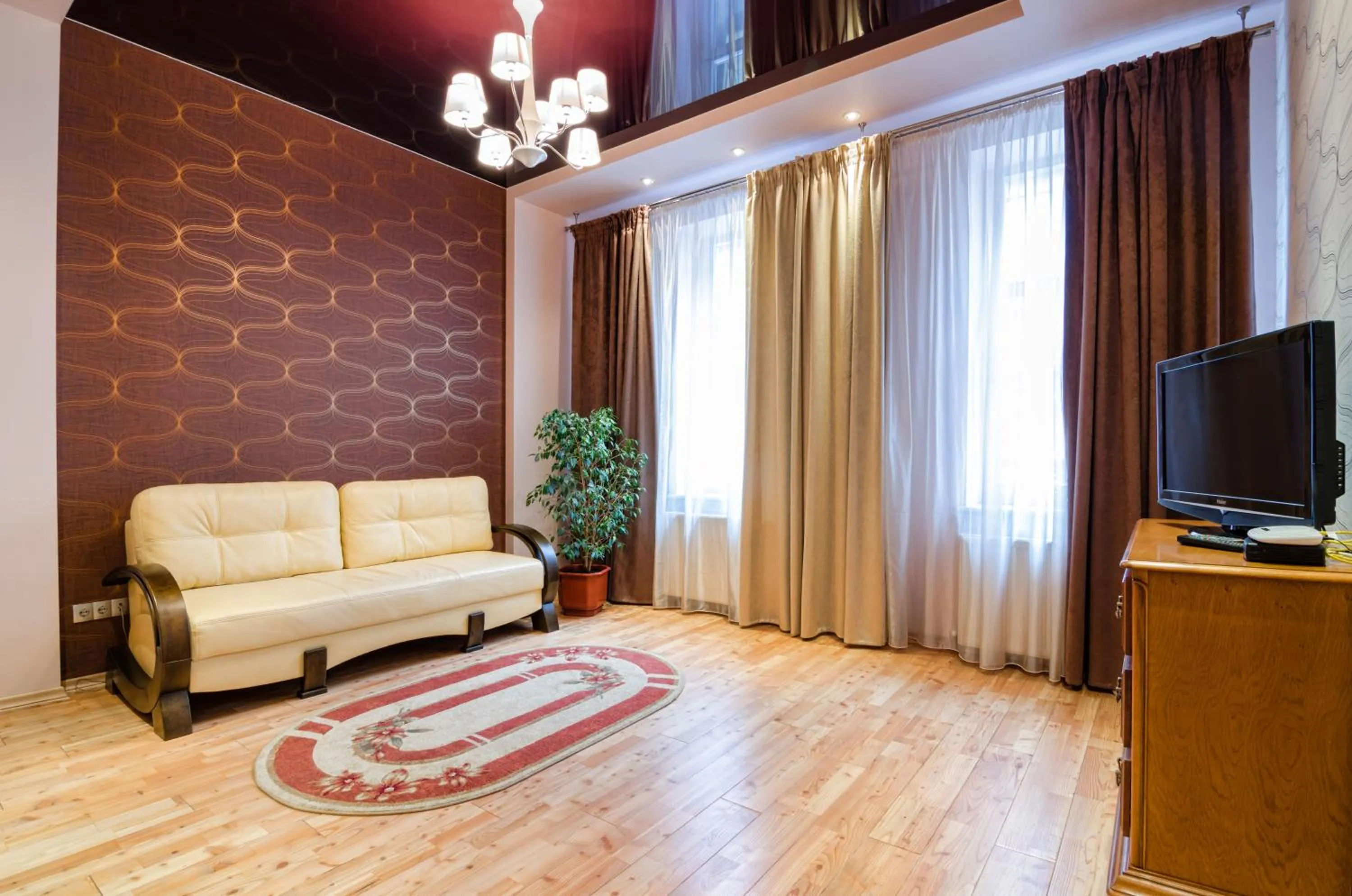 Living room in LEOGRAND Apartments on Doroshenka 34