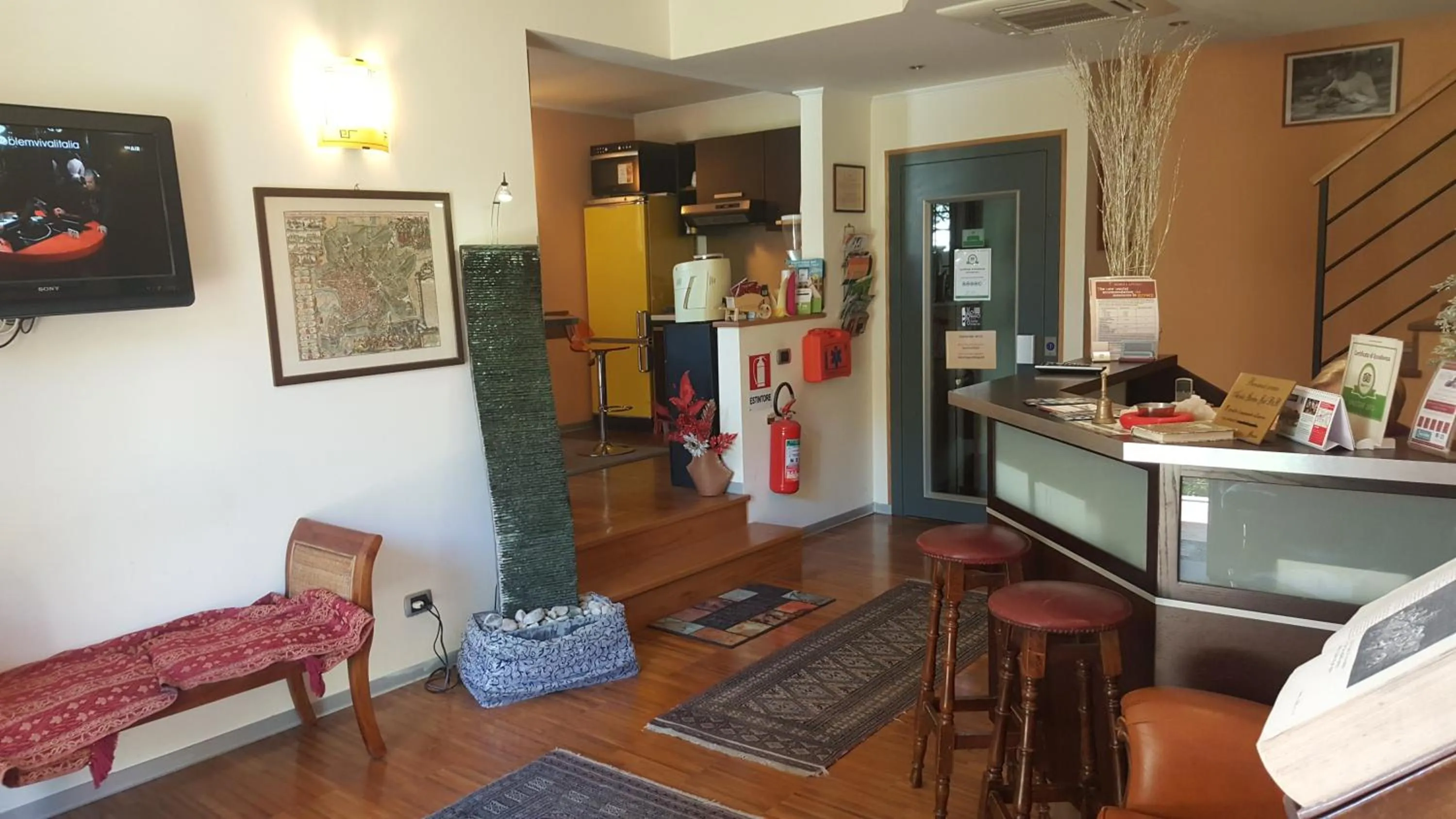 Lobby or reception in Aurelia Garden Gold B&B