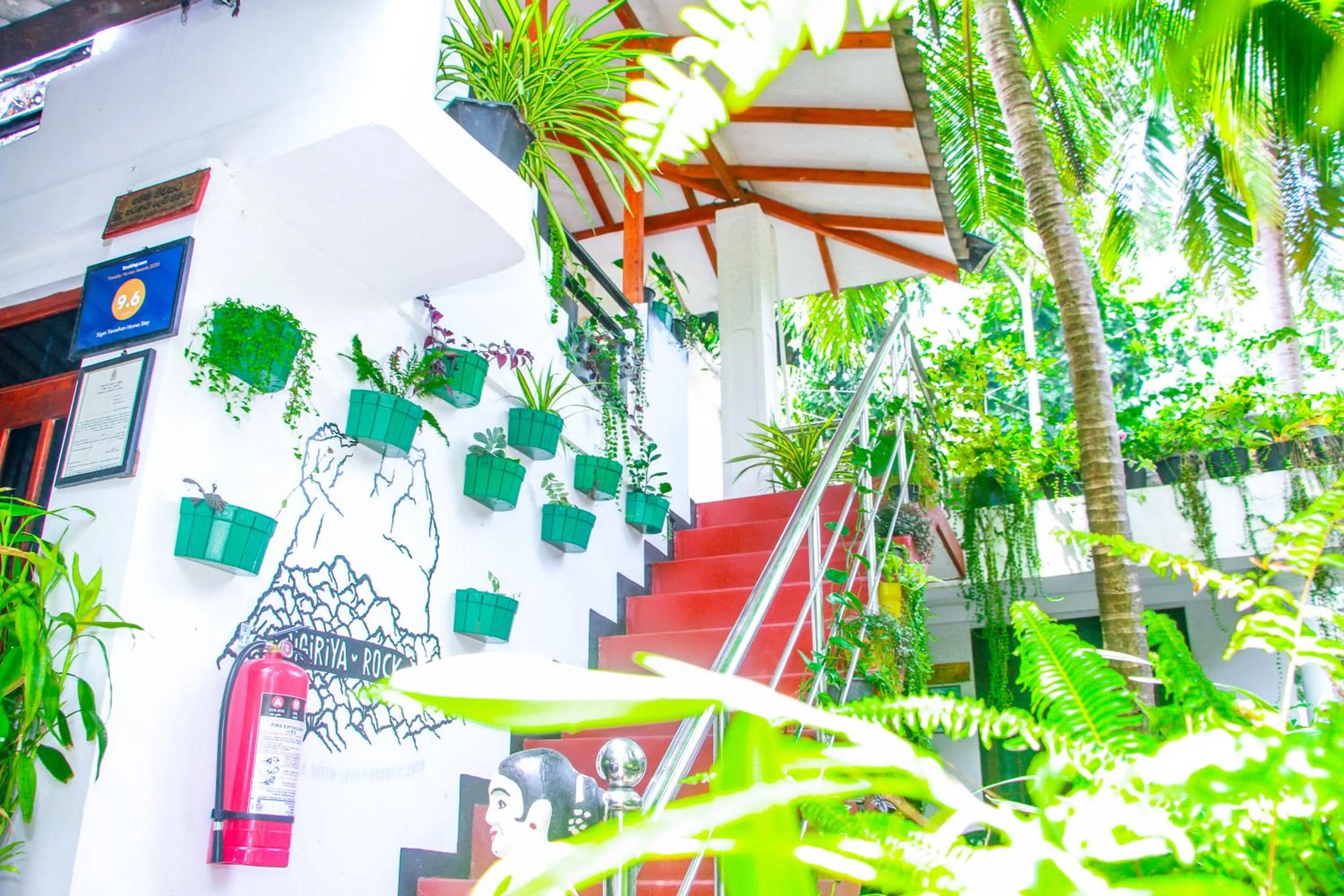 Garden view in Sigiri Tarushan Home Stay