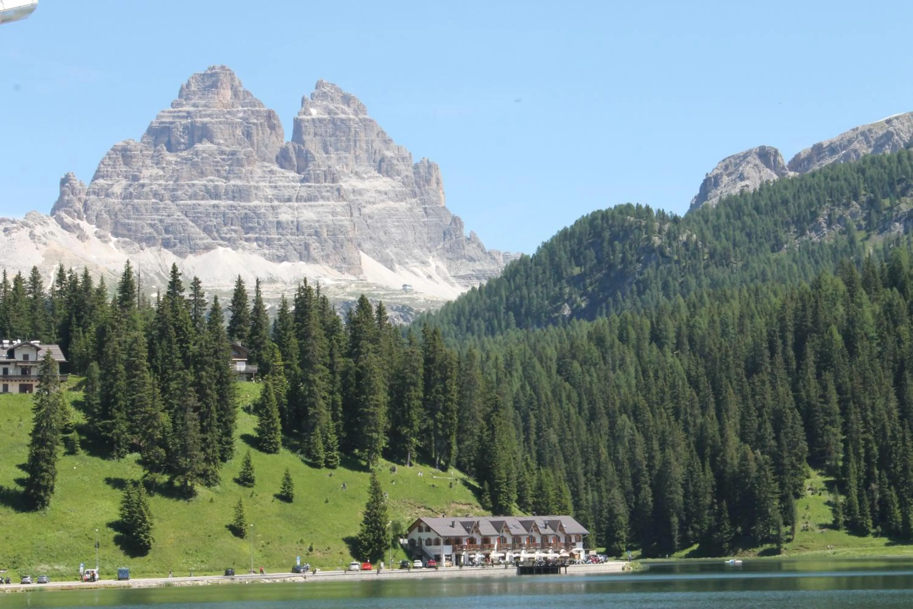 Lake view in Hotel Sorapiss