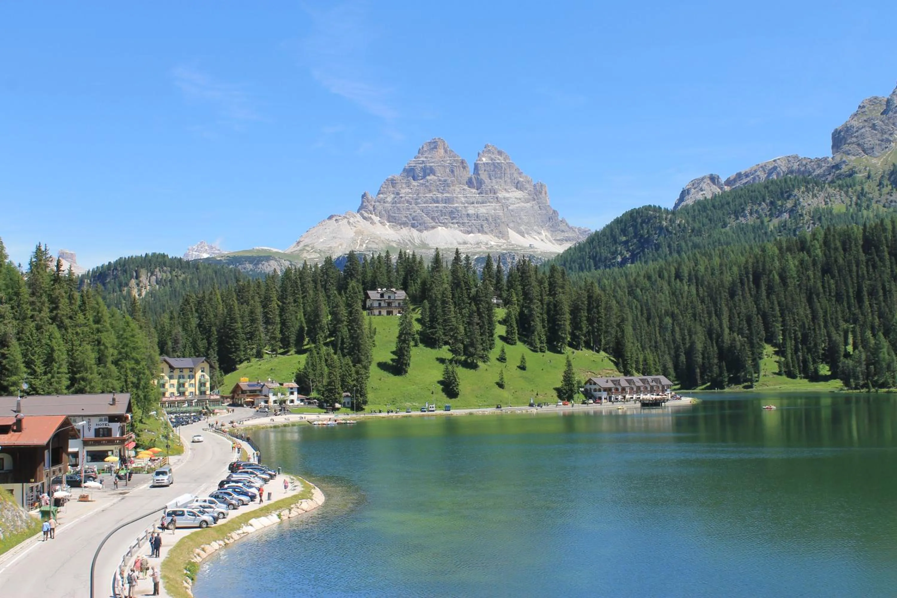 Lake view in Hotel Sorapiss