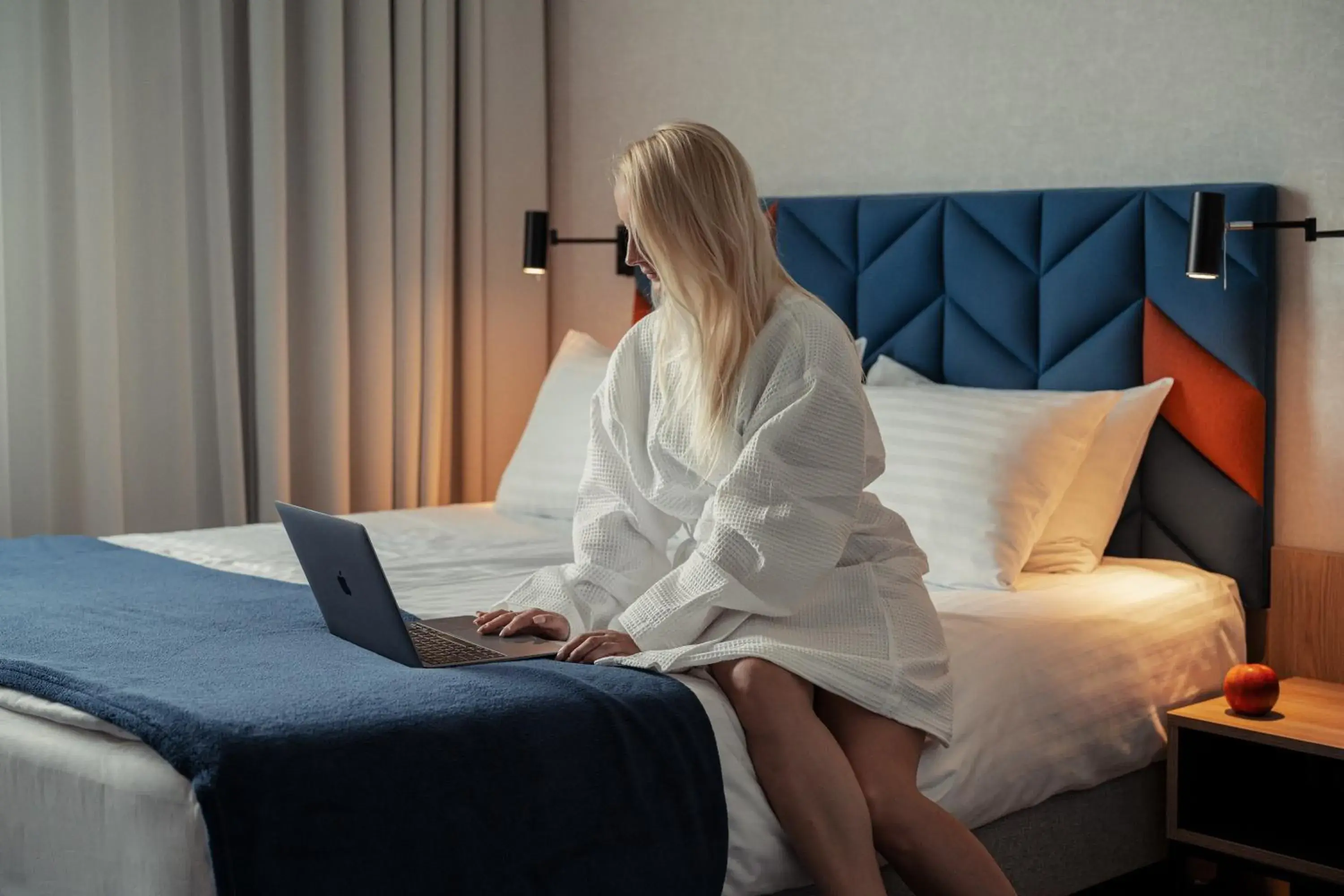 Bed in Hotel Faros Gdansk Airport Bed in Hotel Faros Gdansk Airport