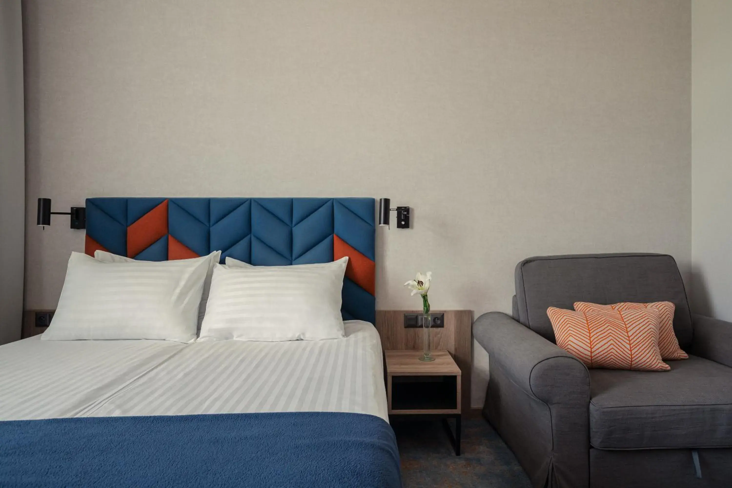 Bed in Hotel Faros Gdansk Airport Bed in Hotel Faros Gdansk Airport